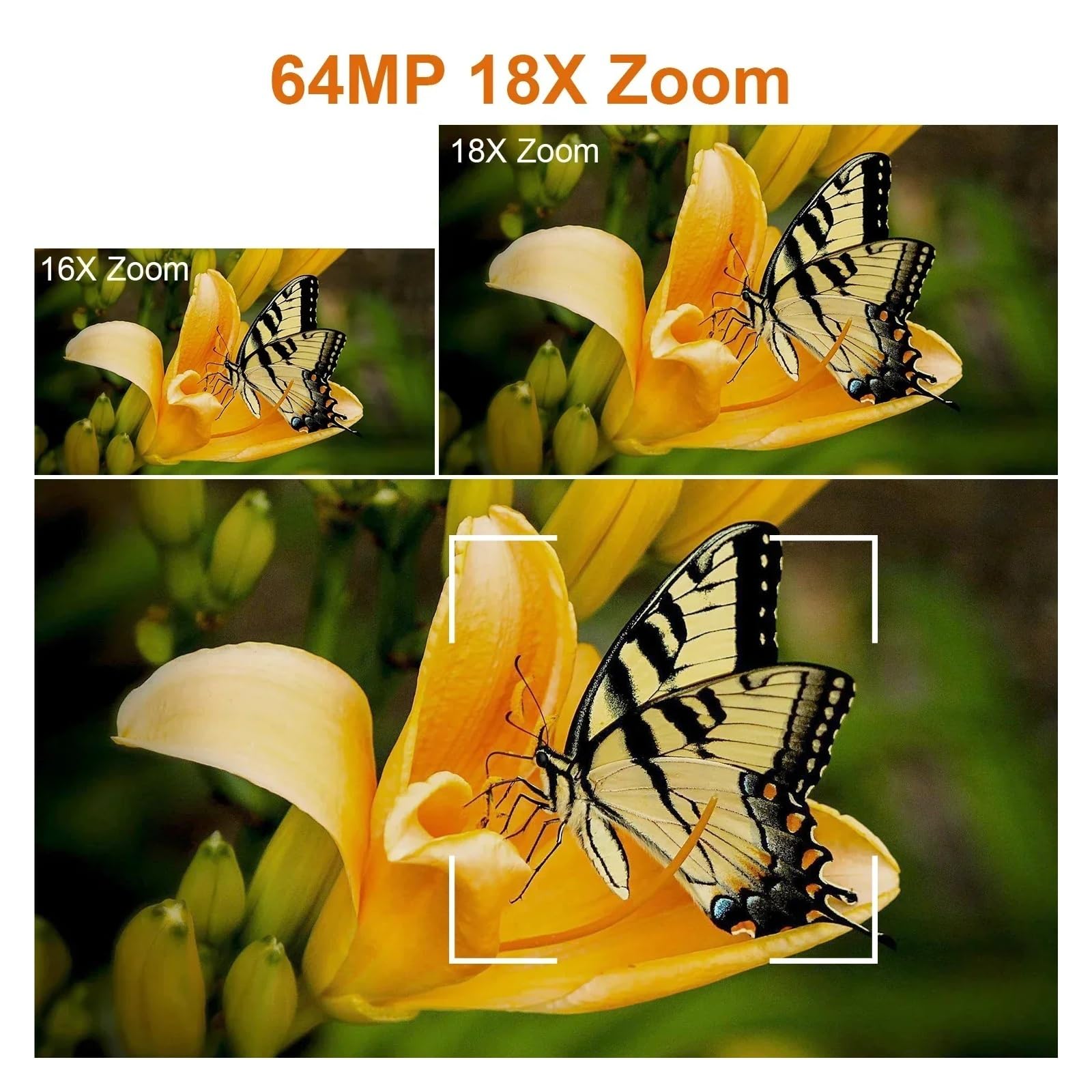 Videocamere Professionali Ultra HD 6K for la Fotografia, videocamere con Zoom Digitale 18X for Streaming Live, registratore for vlog da 64 MP(with Mic)