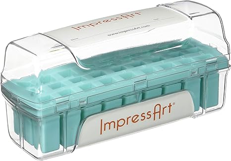 Amazon Co Jp Impresart レタースタンプ収納ケース ティール 6mm おもちゃ