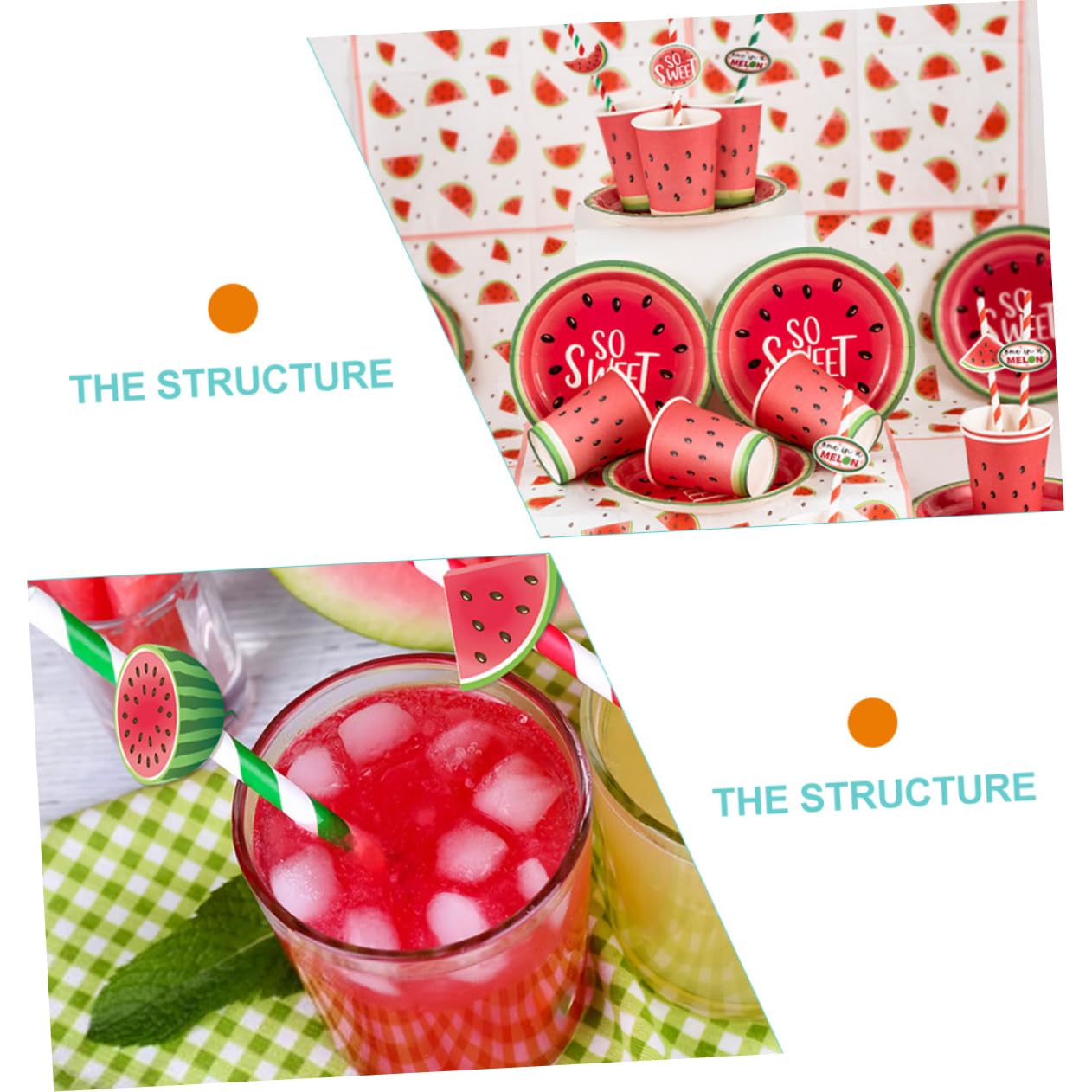 160pezzi Decorative Anguria Per Usa Compleanni e Hawaiani Party Favors Divertenti e Creativi