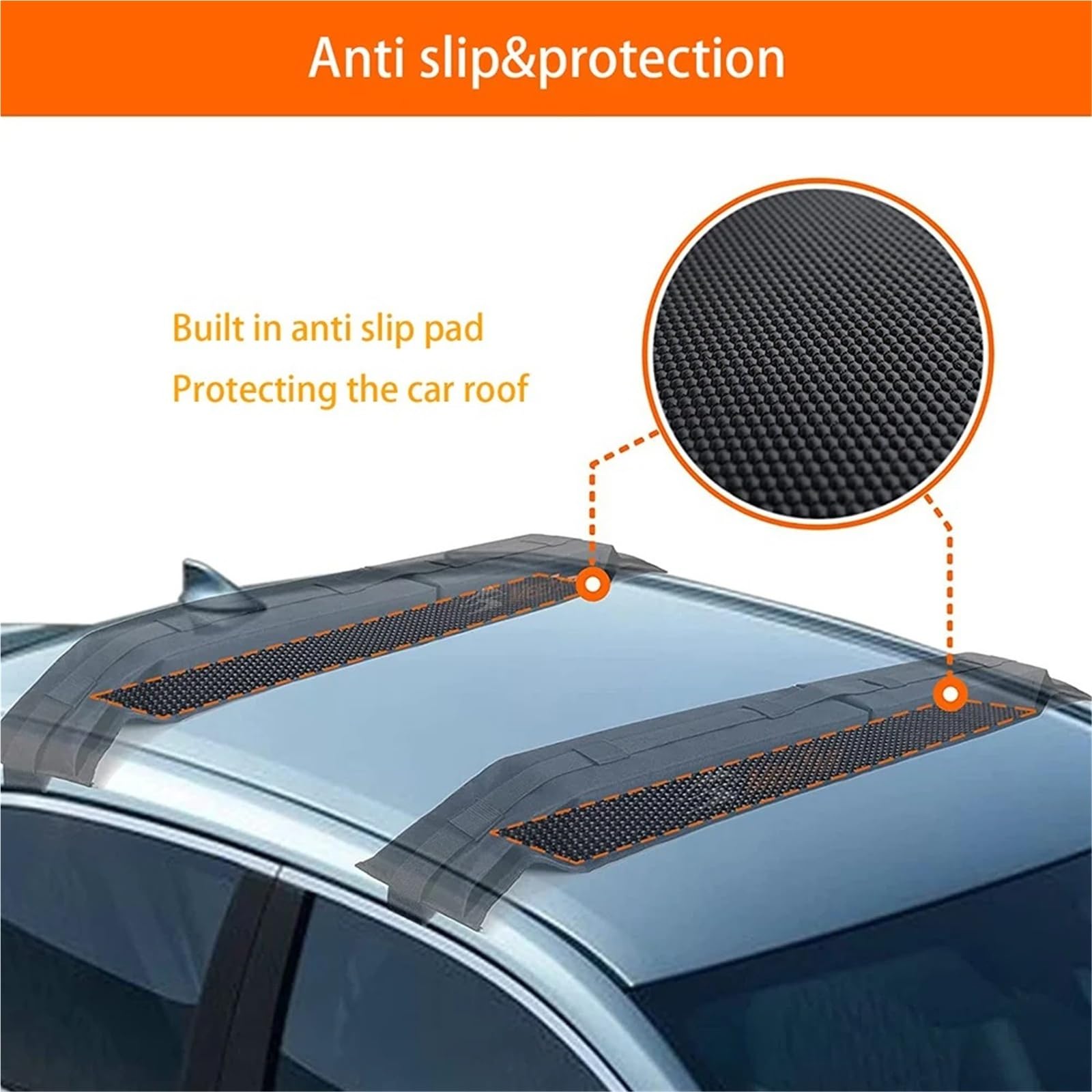 Barres Toit Portaequipajes En El Techo del Coche Universal Suave Plegable para Adecuado para Kayak/canoas/Tablas De Snowboard/Soportes Windsurf Portaequipajes Coche