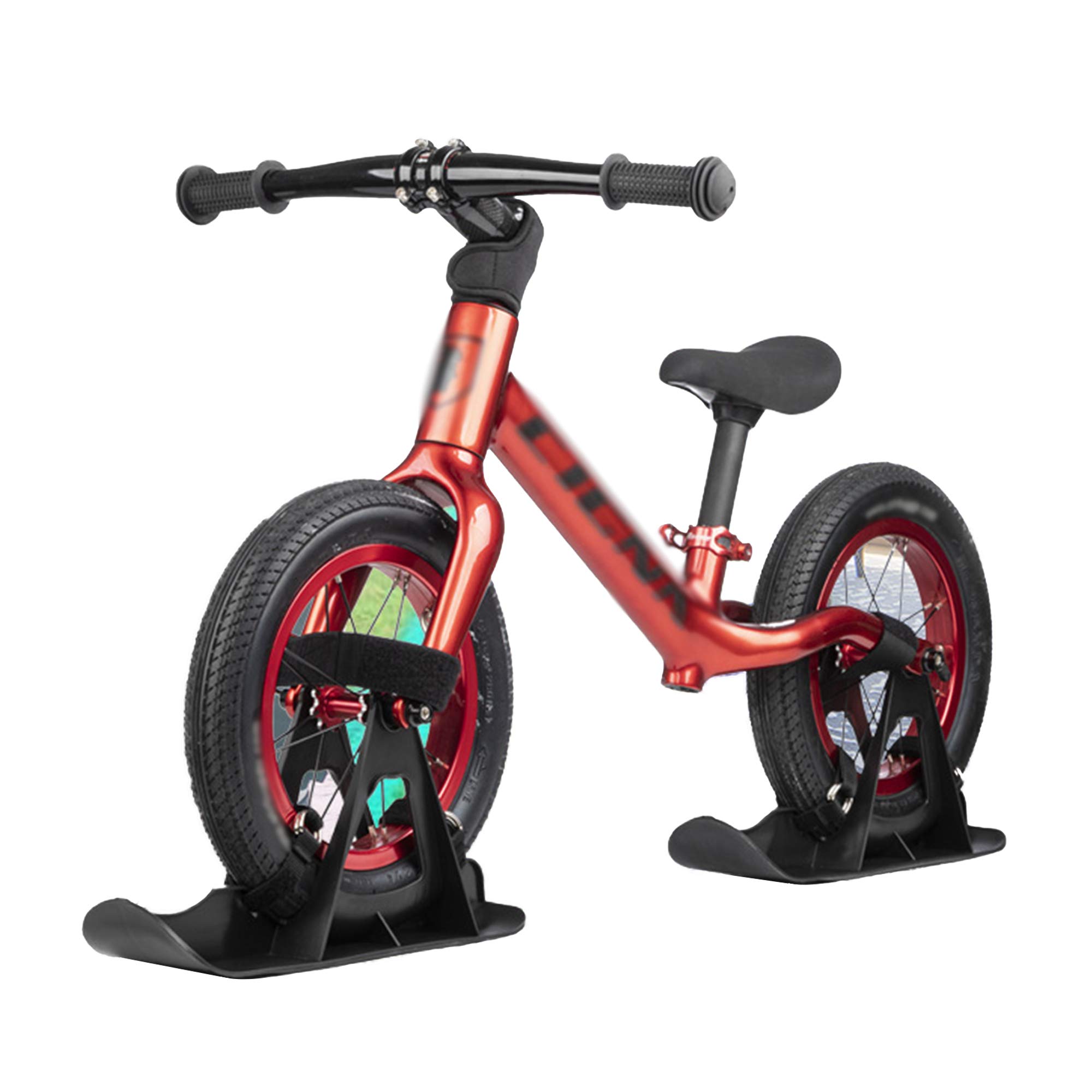 Kit Sci Da Neve Per Balance Bike - Trasforma Bici Senza Pedali In Slitta, Compatibile Con Ruote 12-14 Pollici, Per Bambini