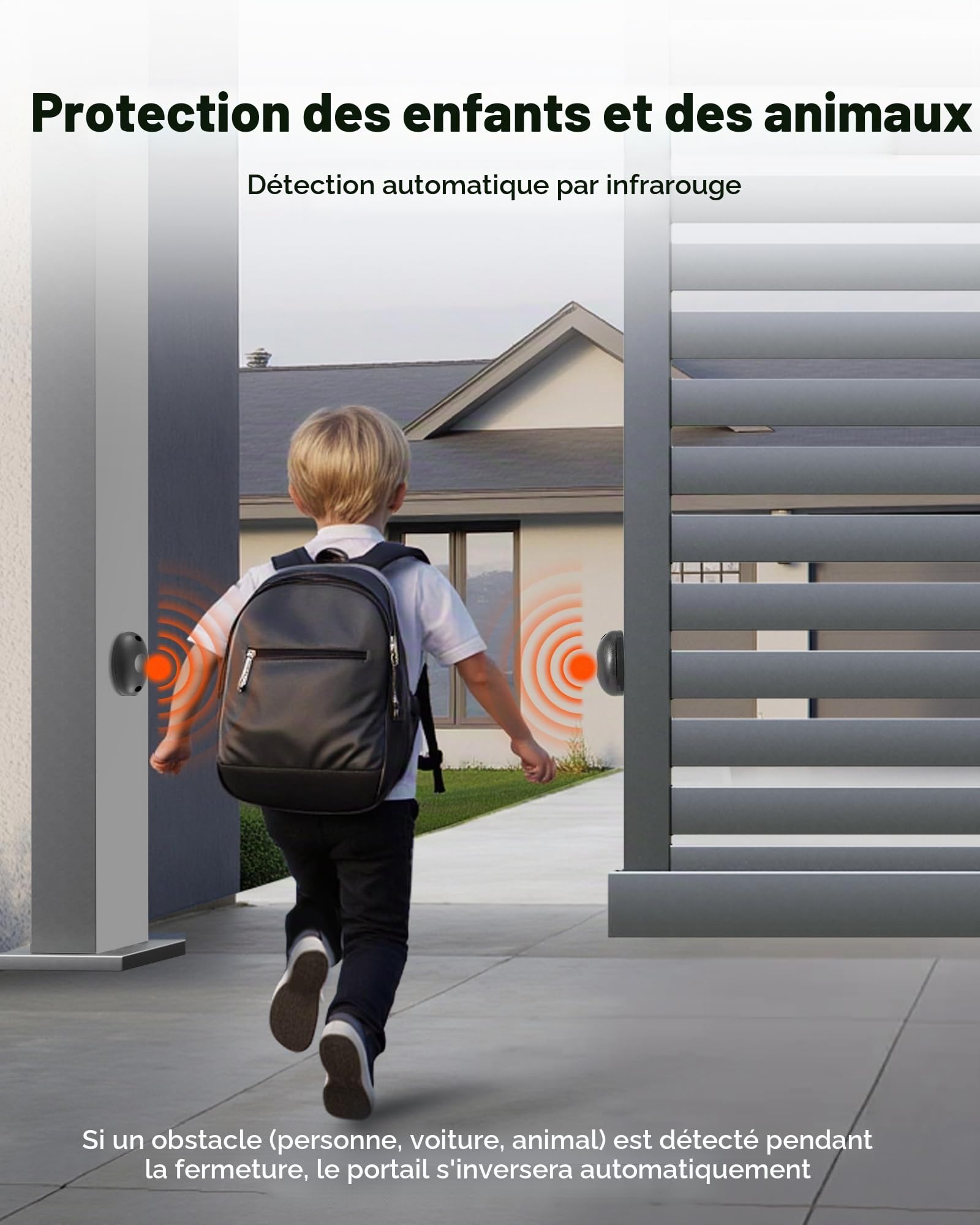 VEVOR Motorisation de Portail Coulissant, 280 W, Ouvre-portail Automatique Électrique pour Portes 25 m 816 kg, Moteur de Porte Coulissante Crémaillère Nylon, Système d'Ouverture de Portails d'Allée