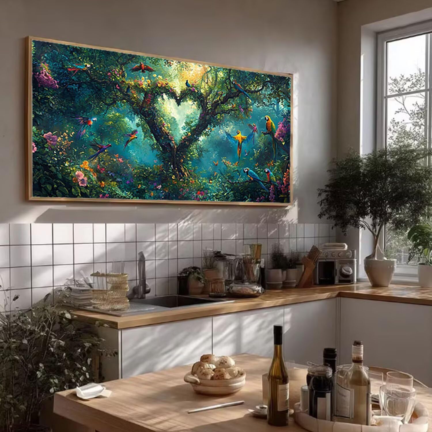 Duże diamentowe zestawy artystyczne dla dorosłych, roślina, 60 x 120 cm, pełne wiercenie, okrągły kryształ górski, duży zestaw do malowania diamentami, miłość, sztuka z klejnotami, haft krzyżykowy