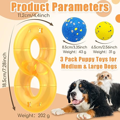 Miniatura 4 de Comedero para perros y mascotas, bola de limpieza de dientes masticables, bola de juguete para perros, bola de comida no tóxica, juguete de