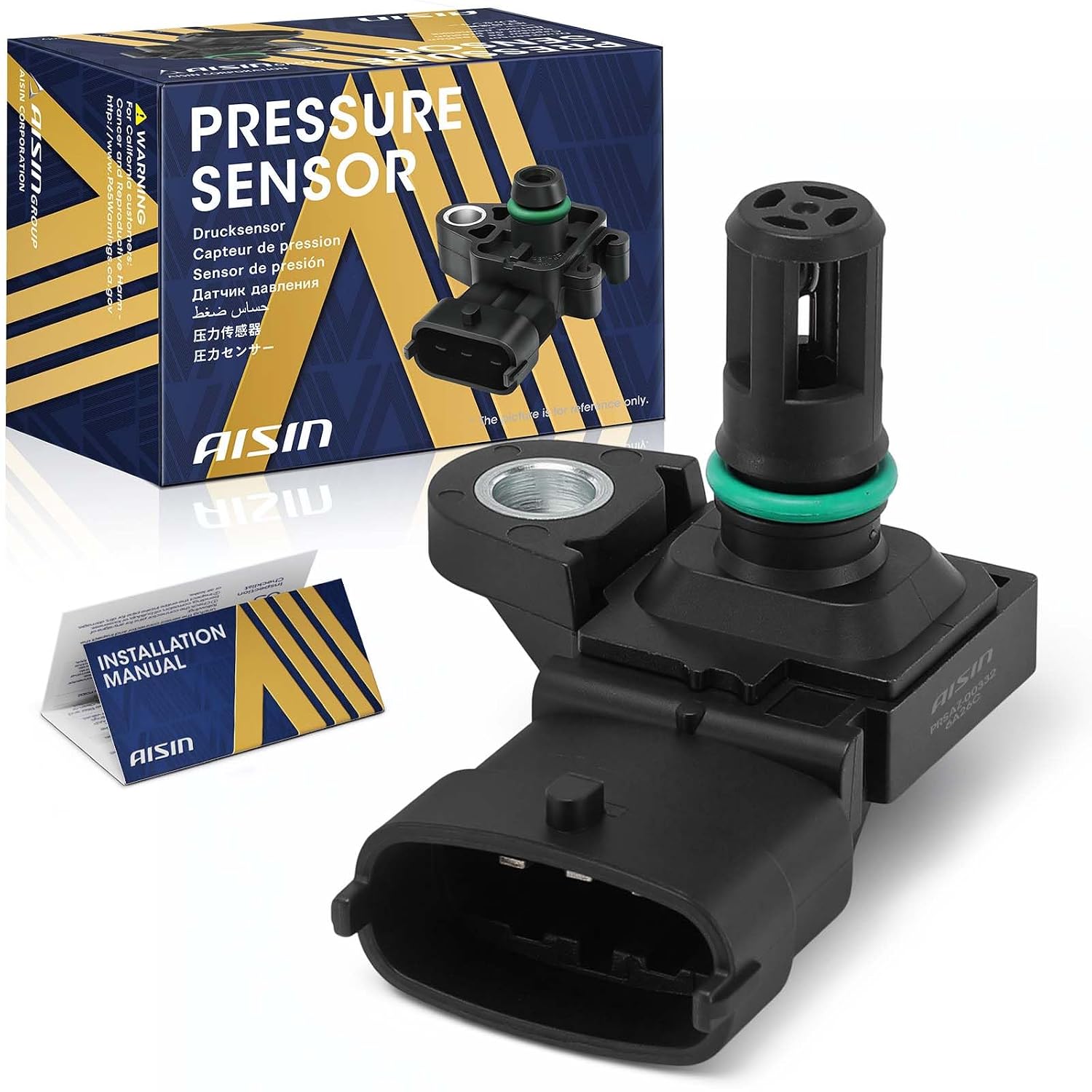 AISIN AFTERMARKET PRSAZ-00332 Turbocharger Boost Sensor - Compatible with Mack LR 2019-2021, LEU 2011-2015, MRU 2011-2015 2018-2019, CHU CXU GU7 GU8 2011-2019