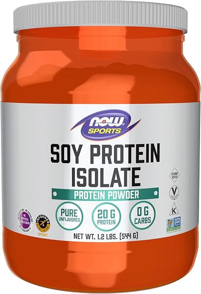 NOW Foods Soy Protein Isolate Unflavored Powder