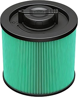 DXVC6914 Filters for Dewalt 6-16 Gallons Wet/Dry Vacuum Cleaners, 1 Pack | Washable & Reusable, Micro Impurity Capture, Anti Clog Structure, Metal Mesh, Pleated Filter Paper, Motor Protection