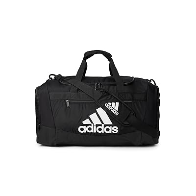 adidas Defender 4 Medium Duffel Bag Handbags Black/White, Polyester