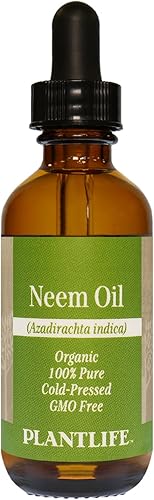 Plantlife Aceite portador de Neem - Aceite portador prensado en frío, sin OMG y sin gluten, para la piel, el cabello y el cuidado personal, 2 onzas