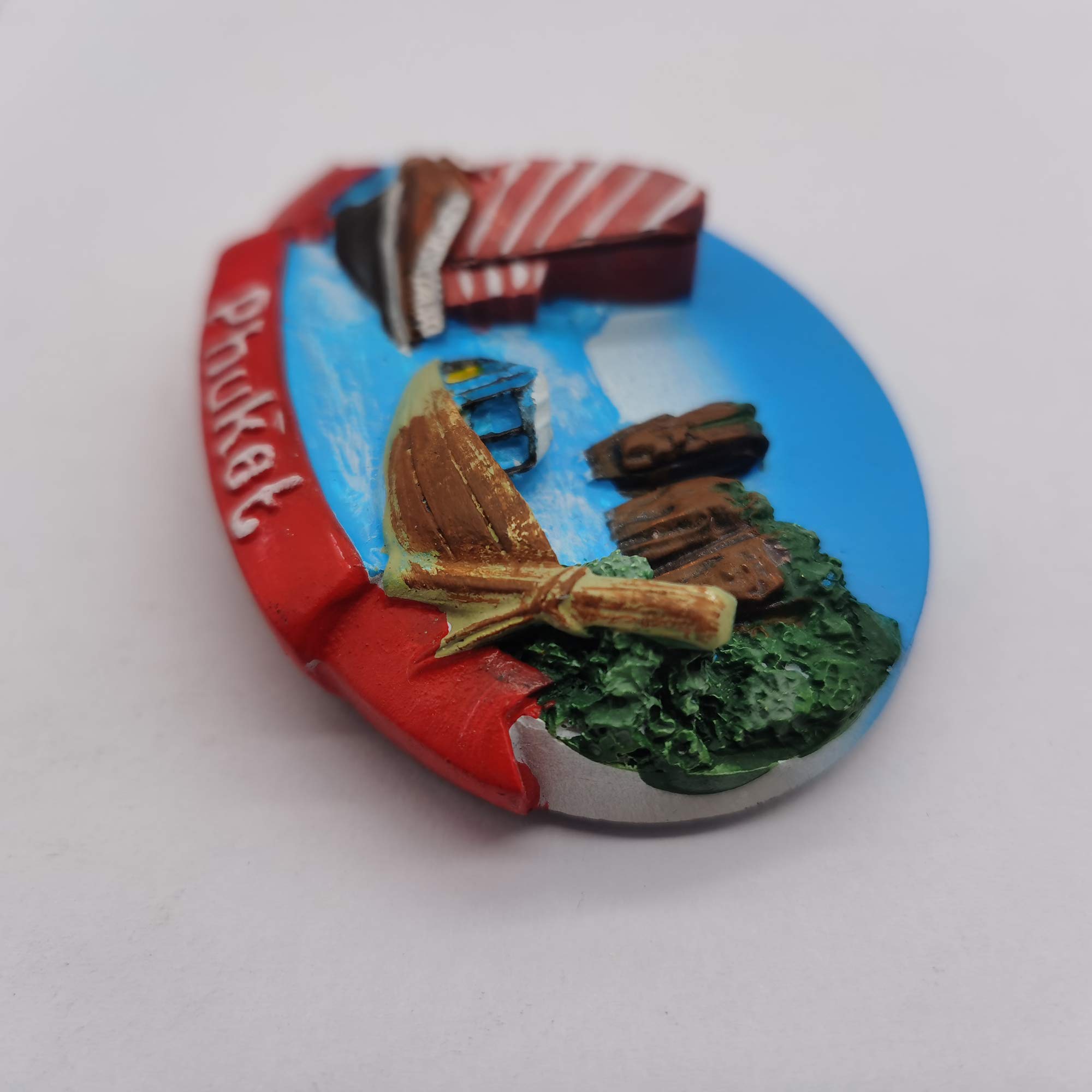 N/A Thailandia Magnete Thailandia Phuket 3D Magnete per Frigorifero Artigianato Souvenir Magneti per Frigorifero in Cristallo Collezione Regalo da Viaggio
