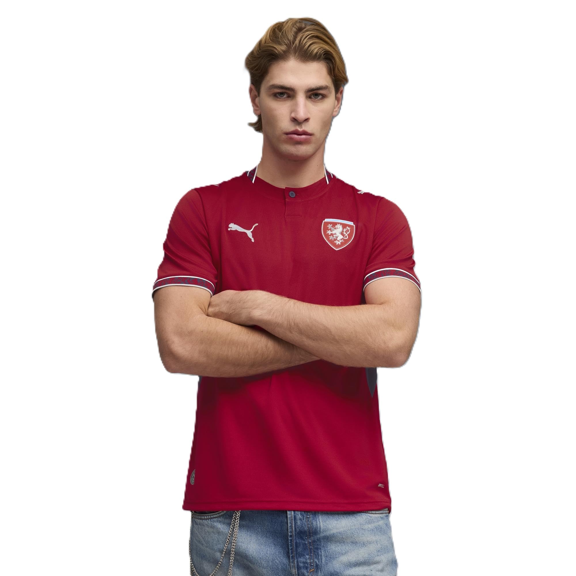 Puma Czech Republic 26 Home Football Shirt - Cherry/Puma Navy / Dark Medium