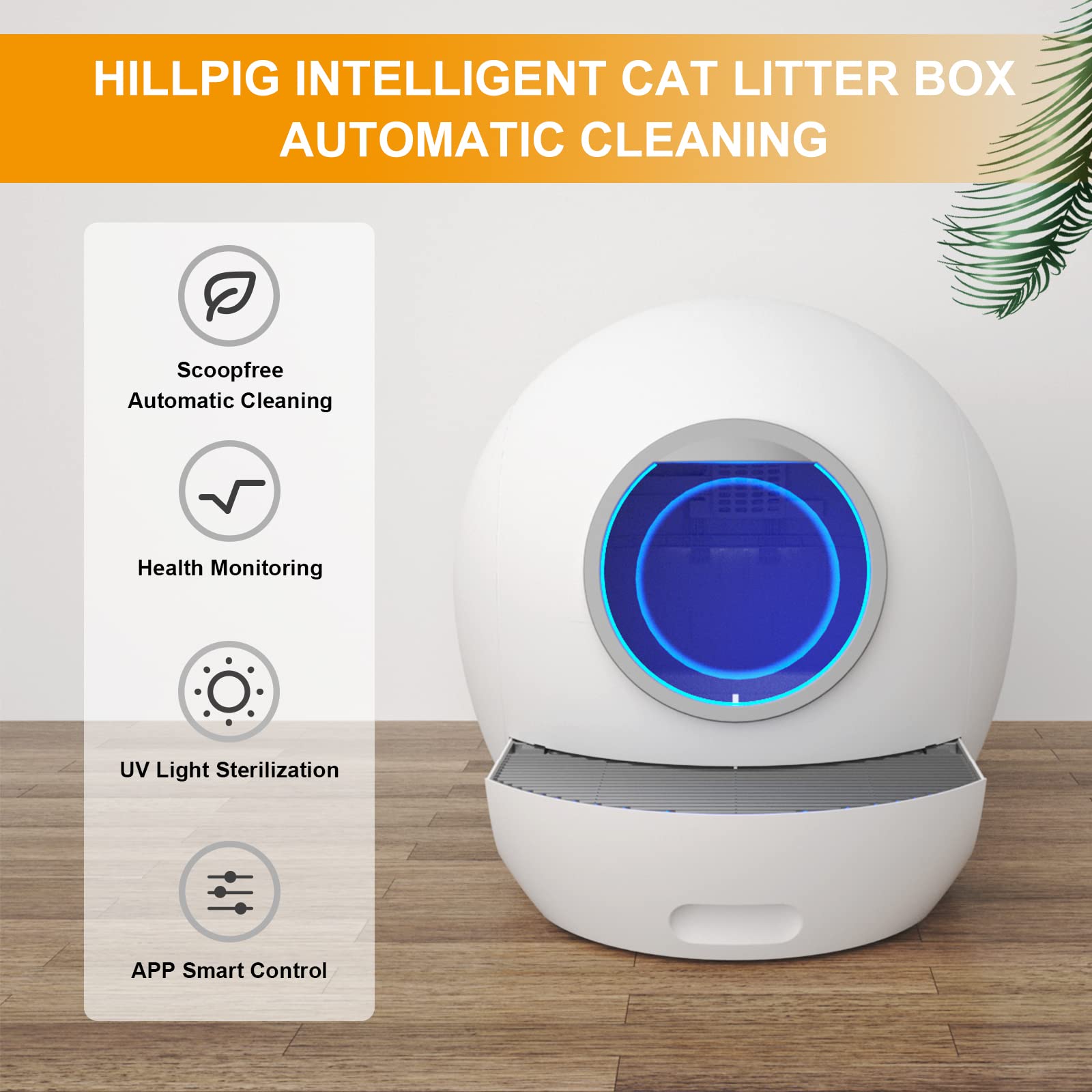 Buy Hillpig SelfCleaning Cat Litter Box Extra Large Automatic Cat