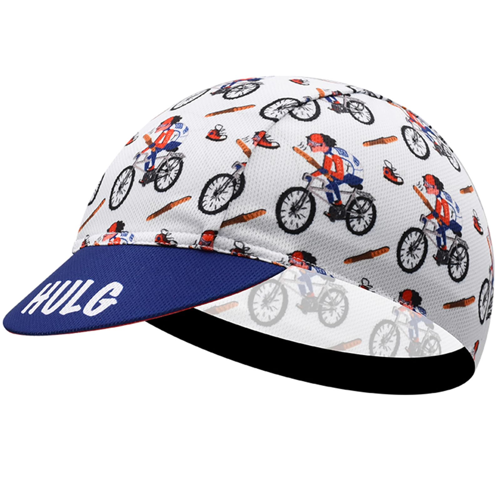 Hulg Unisex Style-11 Cycling Cap,Cycling Cap Under Helmet,Lightweight Summer Cycling Cap,Retro Cycling Hat-Under Helmet,Cycling Helmet Liner Breathable&Sweat Uptake (Style-11)