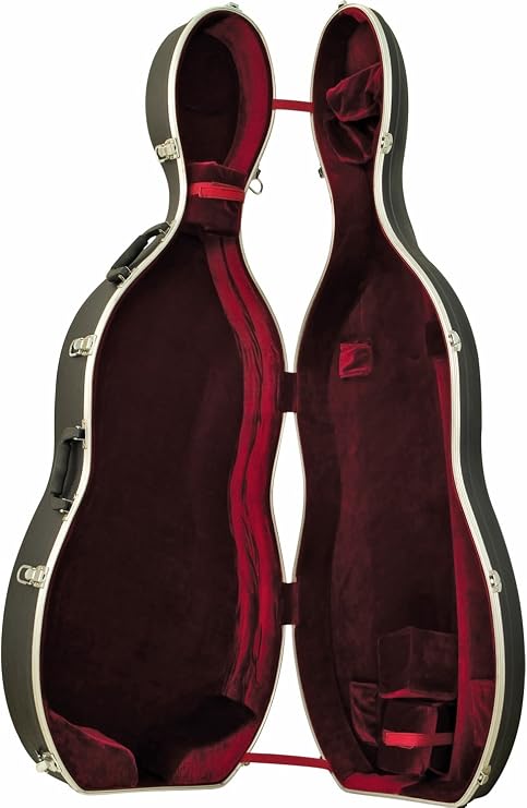 ABS Cello Case with Wheels 3/4 Size