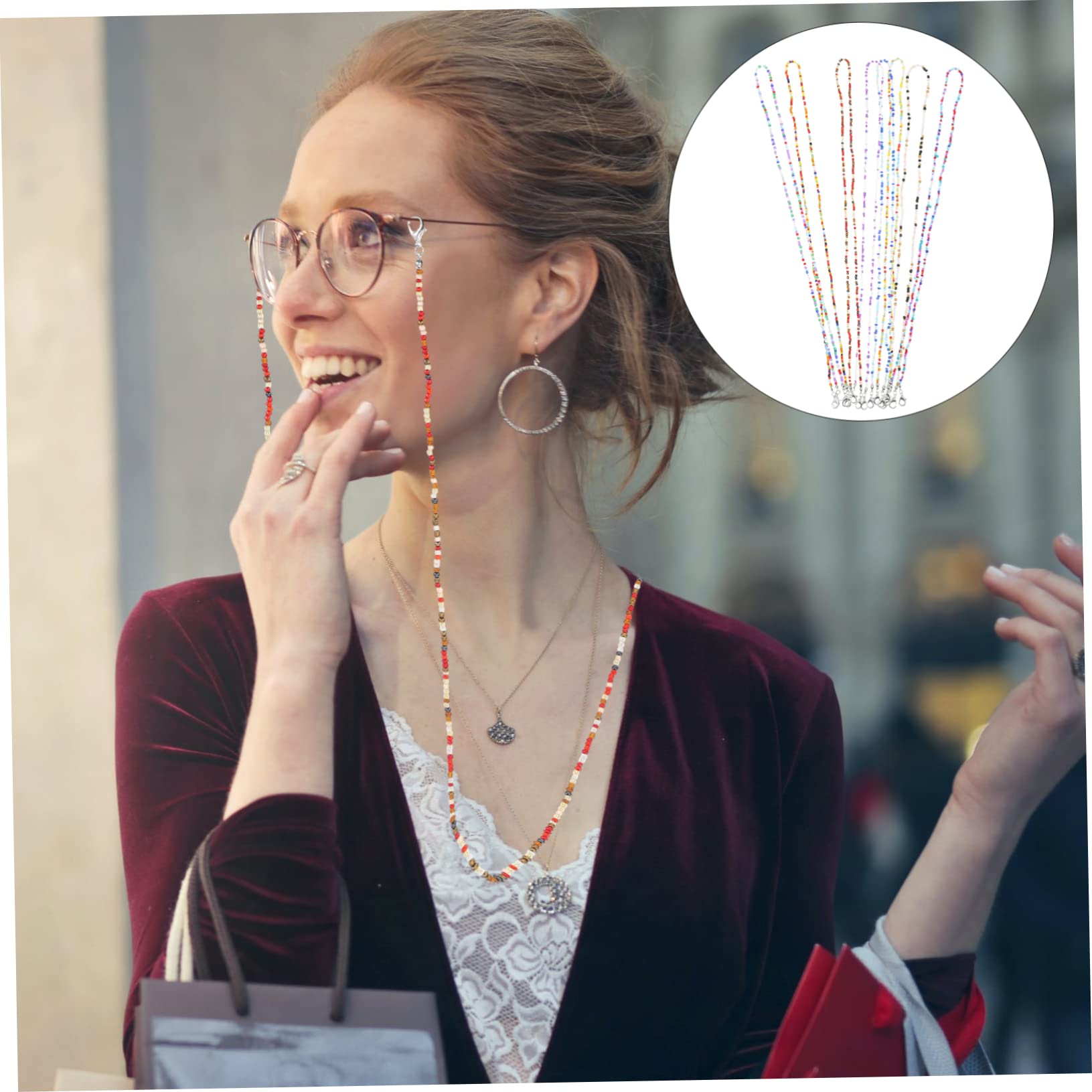 BESPORTBLE Catenelle Per Occhiali Colorate Per Occhiali E Sole Compatibili Con Diverse Montature Design Pratico E Facile Usare