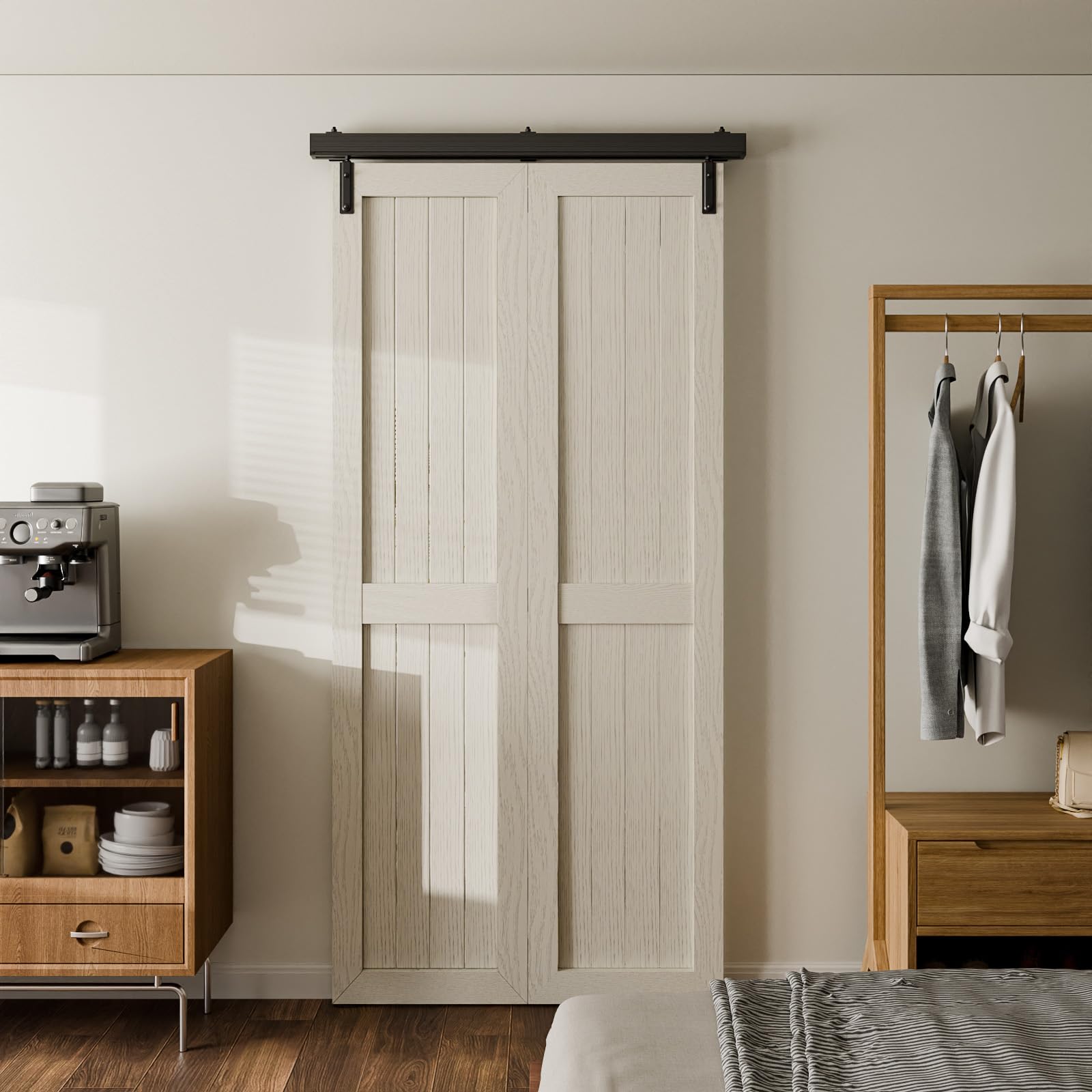 WOLFBIRD 0.9 m / 3 ft Bifold Sliding Door Fitting for One-Sided Fitting System - Image 3