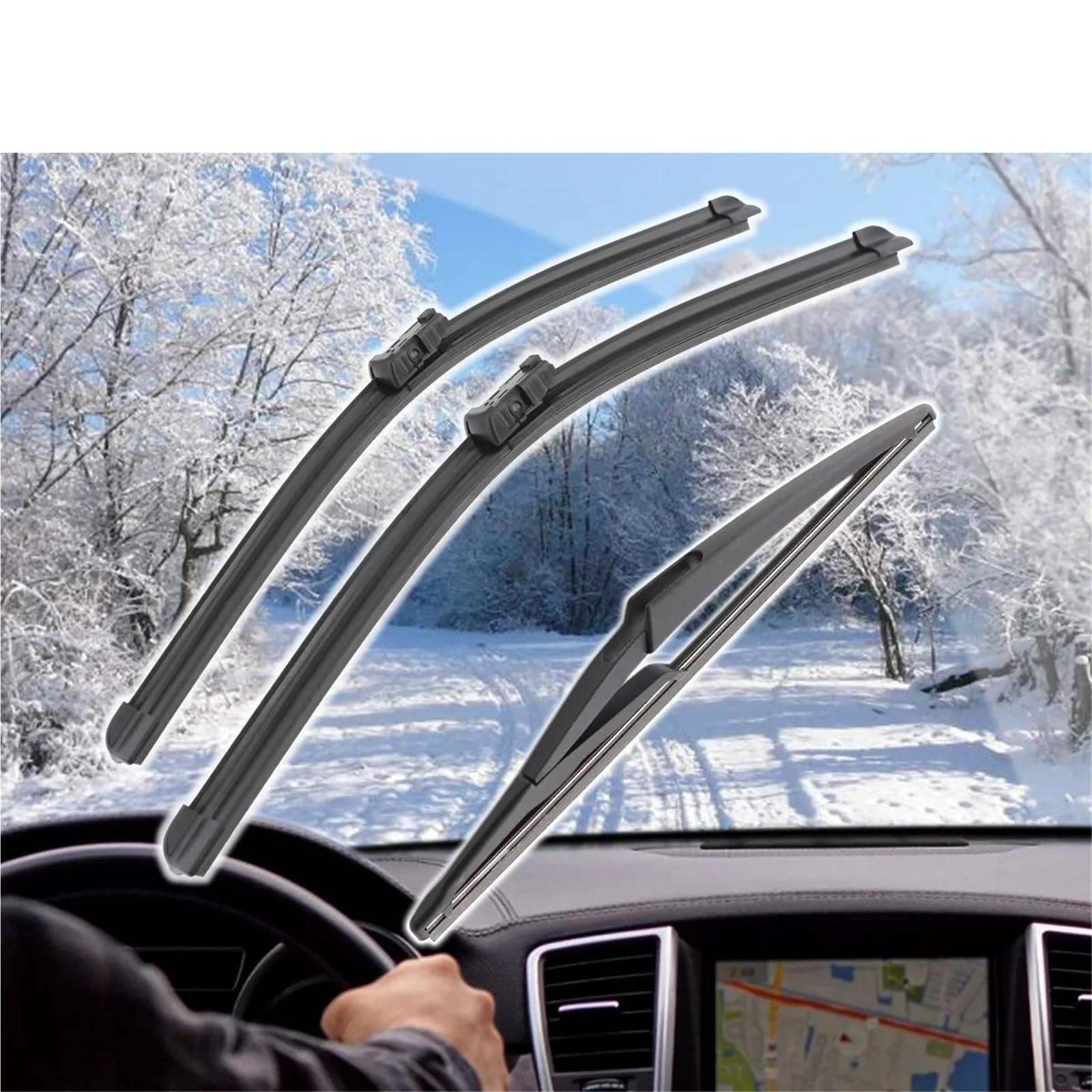 Silencio Escobilla Escobillas Limpiaparabrisas Delanteras Y Traseras Para KIA Para Niro 2016-2021, Accesorios De Corte
