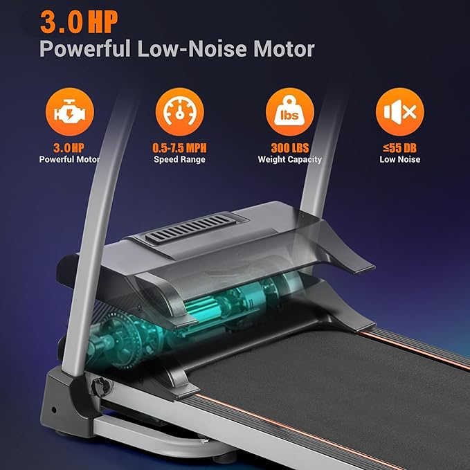 Caminadora Eléctrica Plegable Merax 2.5HP con 12 Programas miniatura 3
