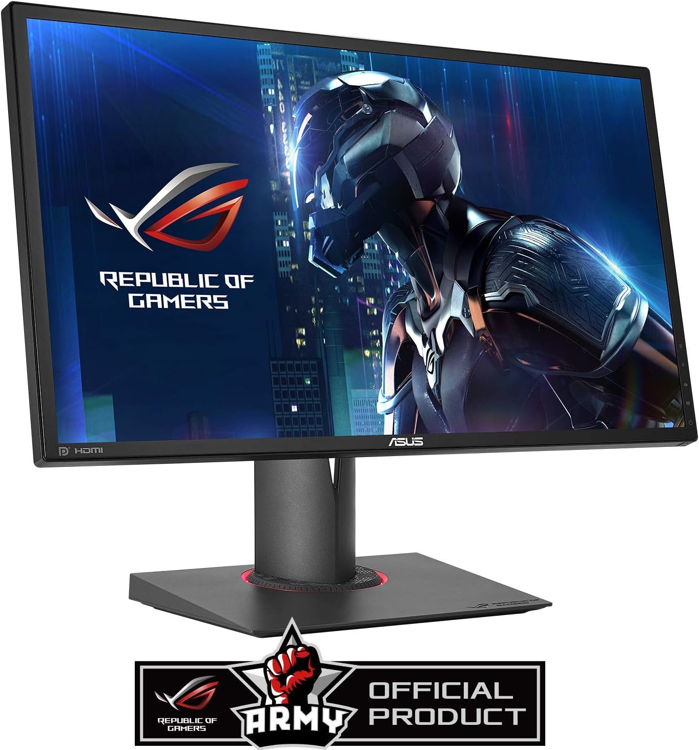 ASUS ROG SWIFT PG248Q 24 FHD (1920 x 1080) Gaming Monitor, 1 ms, 180Hz, DP, HDMI, USB 3.0, G-SYNC