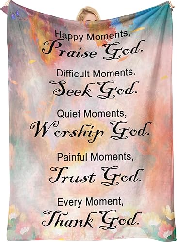 Miniatura 2 de Mantas cristianas suaves para mujer, regalos inspiradores para mujer, regalos religiosos unisex, regalos espirituales para mujeres, mantas para