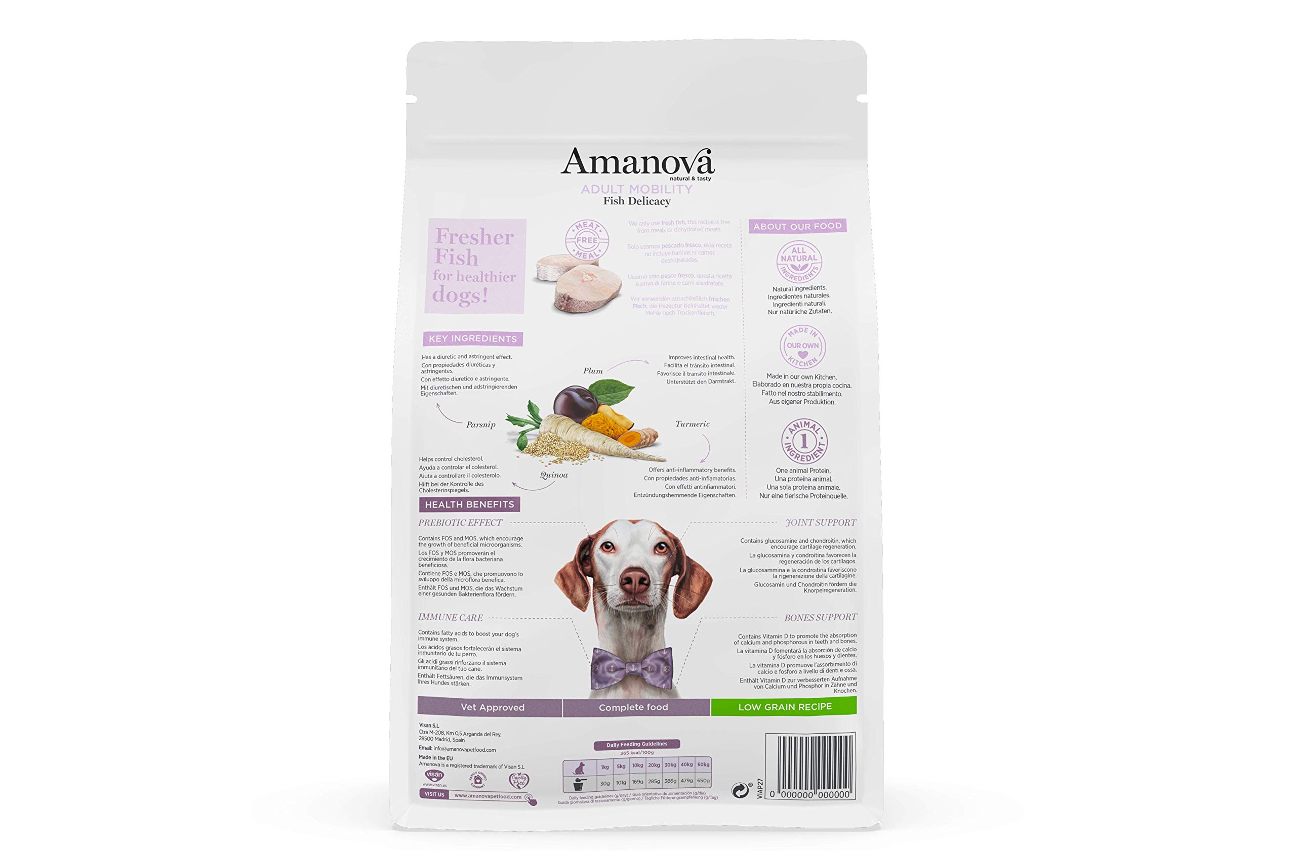 Amanova Super Premium Hundefutter – 2 Kg, Mit Frischem Huhn, Getreidearm, Hypoallergen, Für Erwachsene Hunde