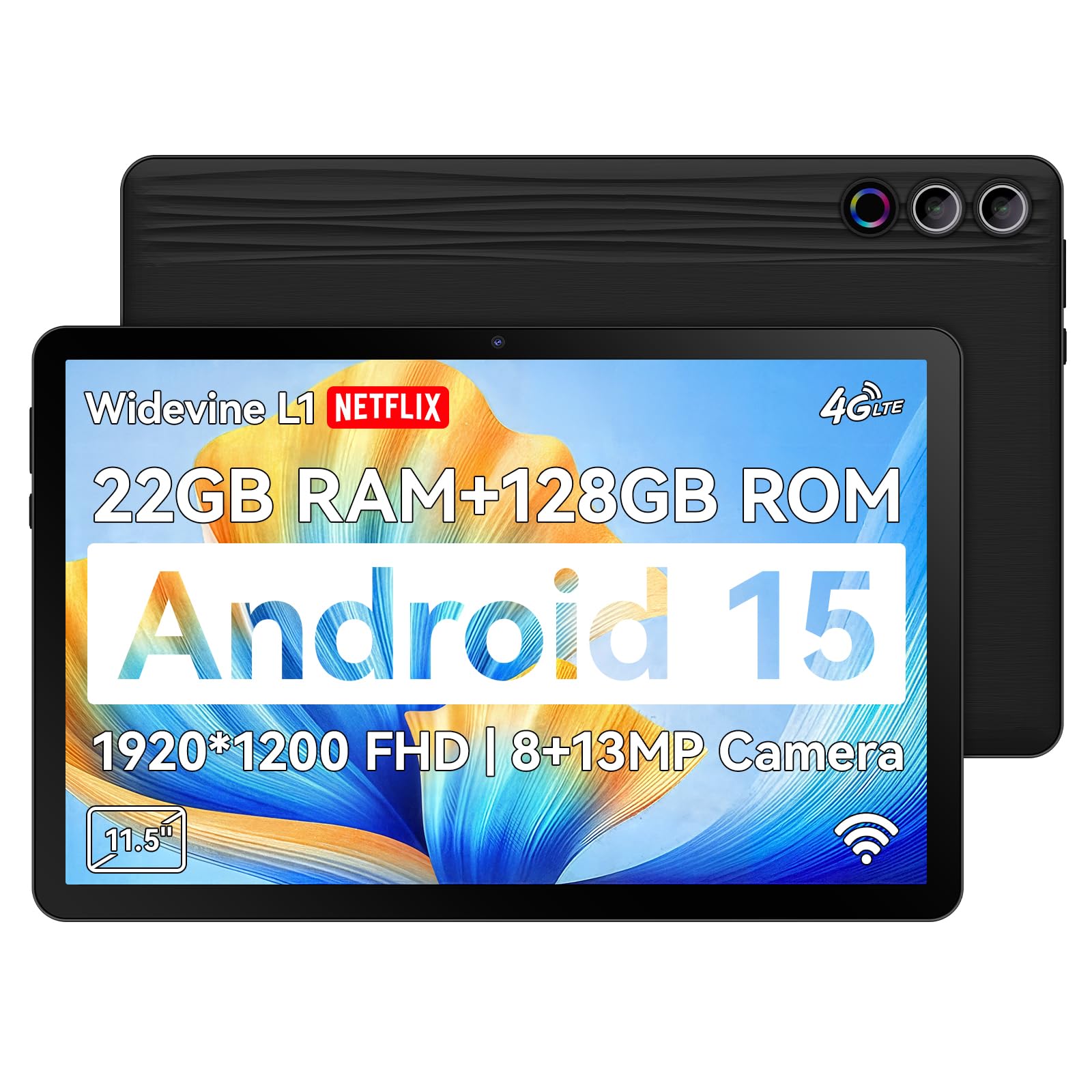 Amazon.co.jp: タブレット 2000*1200 FHD 2K大画面 Android 15 11.4