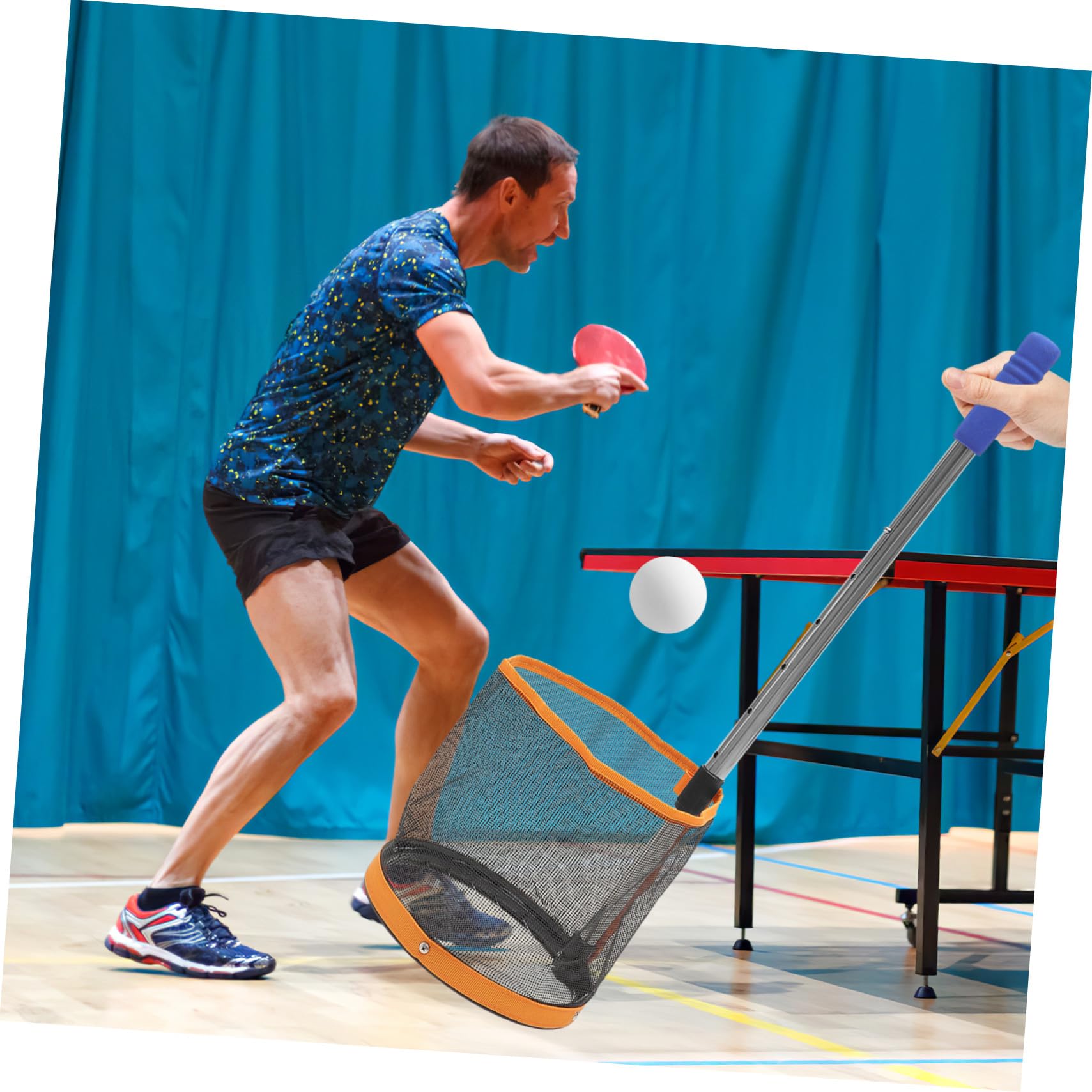 Abaodam Raccoglitore di Palline da Ping Pong Strumento Professionale per Palline Pratico Sportive Contenitore Leggero e Portatile Utile per Raccogliere in Qualsiasi Luogo