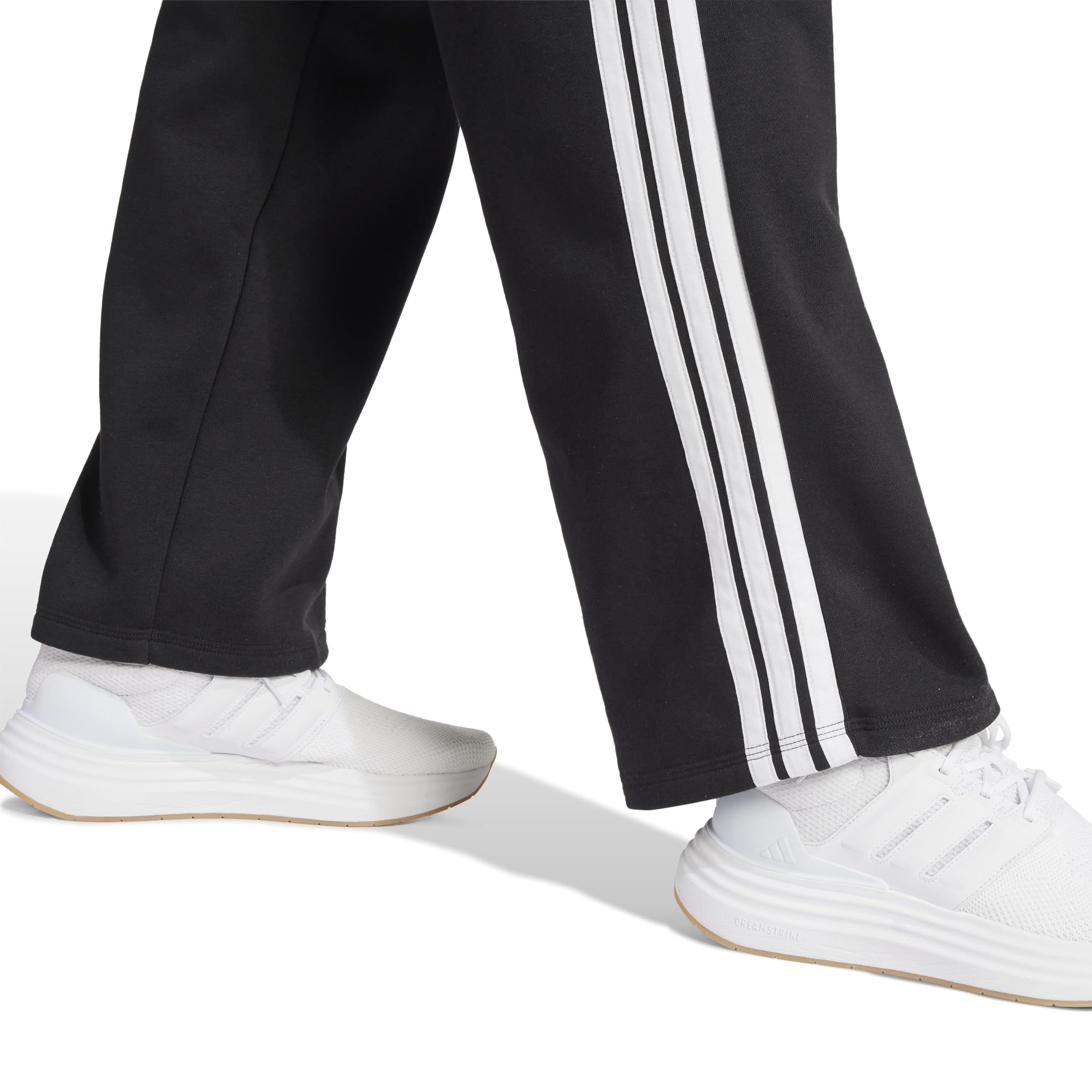 Adidas Damen Essentials 3-Stripes Open Hem Fleece Pants