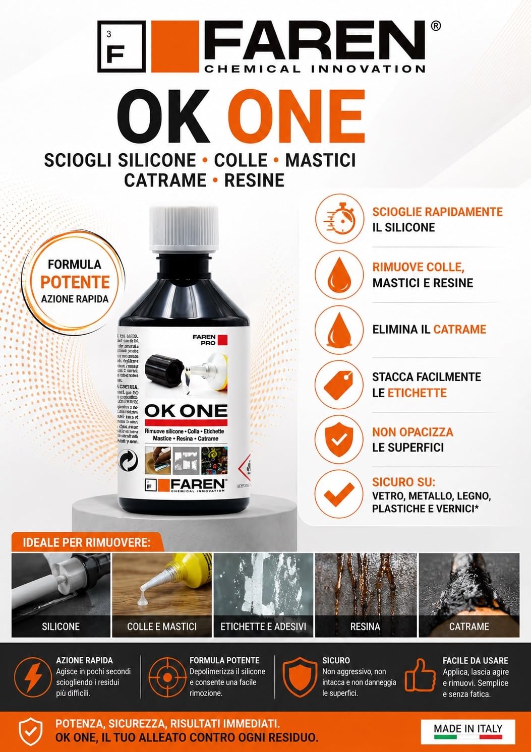 OK One Limpiador adhesivos siliconas 250 ml