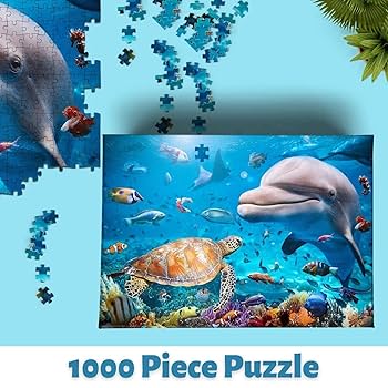 イルカと魚のパズル Amazon.co.jp: ジグソーパズル 海の世界 海の魚 イルカ 珊瑚