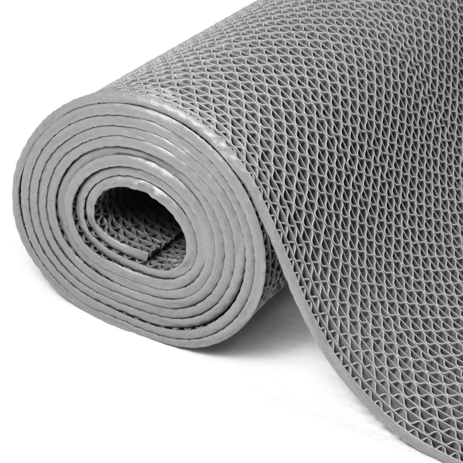 QWORK® PVC Drainagematte für Nassbereiche - 0,9m x 3m, 5,5mm Dick - rutschfeste Saunaläufer Duschmatte für Küche, Balkon, Bars & Restaurants