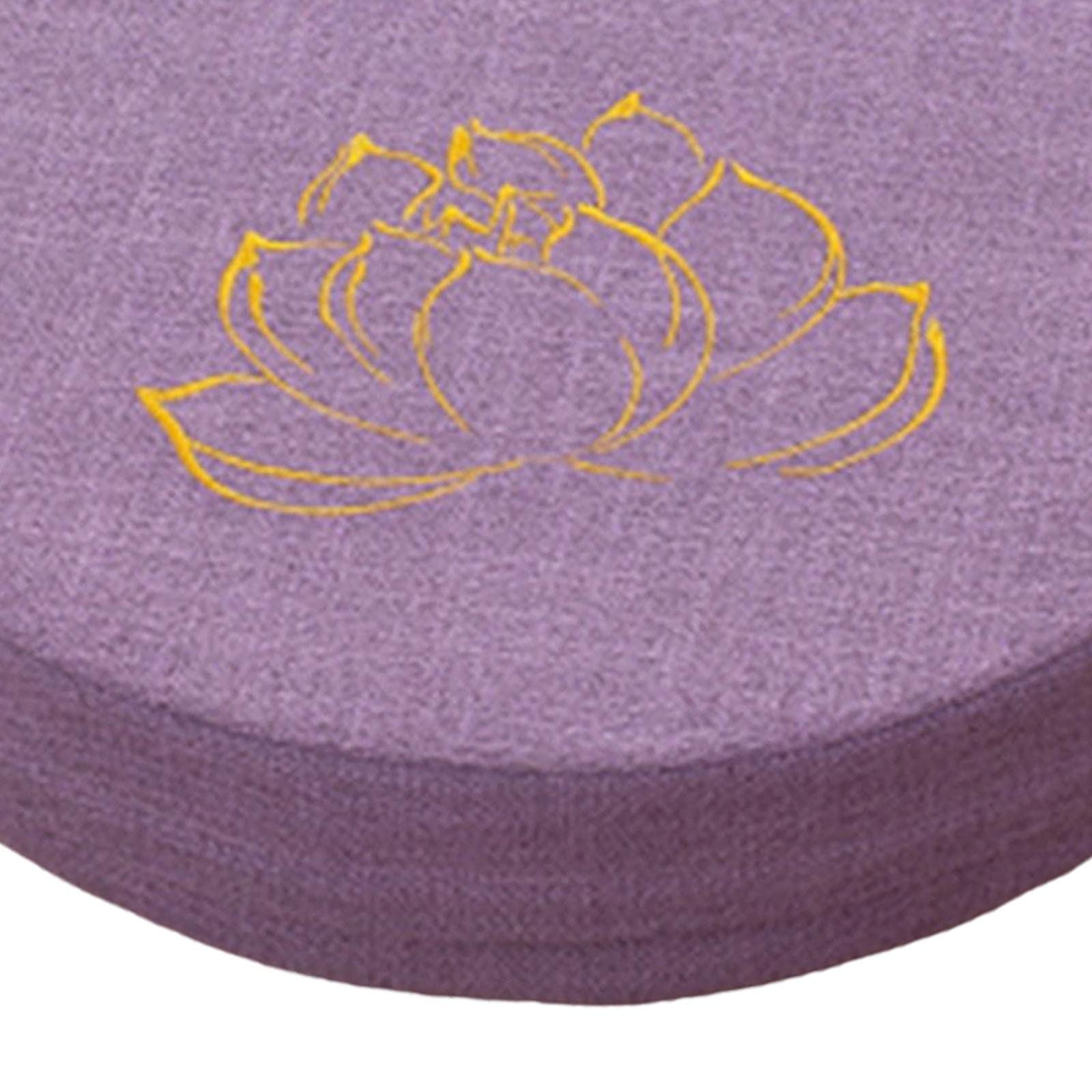 Round Meditation Cushion 40cm Dia with Removable Cover Seating for Indoor Light Violet 6cm | Home & Garden | Yard, Garden & Outdoor Living | Patio & Garden Furniture | Cushions & Pads-image-45