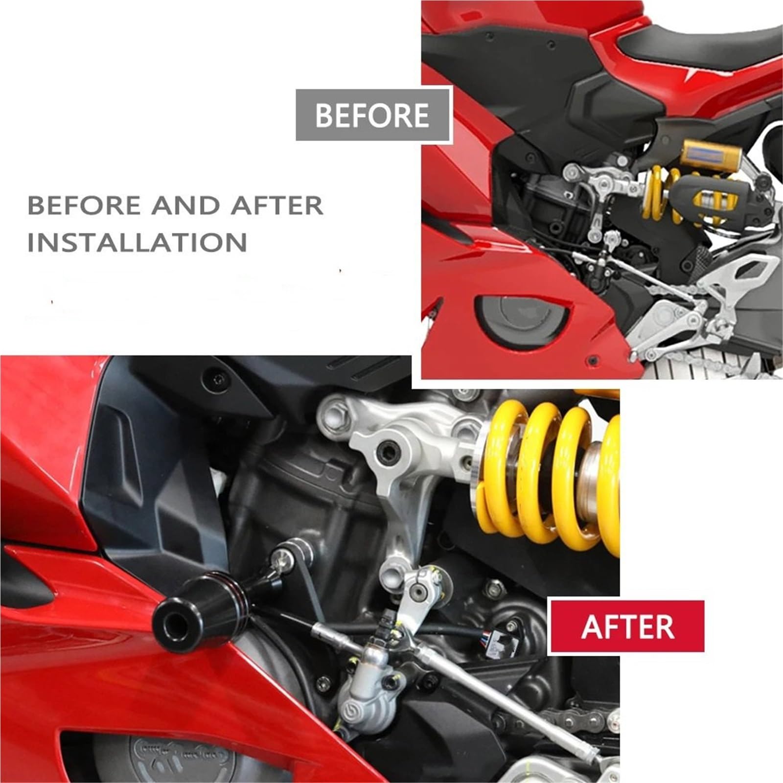 Suwaki ramy motocykla Pasuje Do Ducati Panigale V2 V2S 2025 Owiewka Motocyklowa Osłona Ramy Suwak Crash Pads Spadający Ochraniacz Przednie tylne koło oś widelca suwaki
