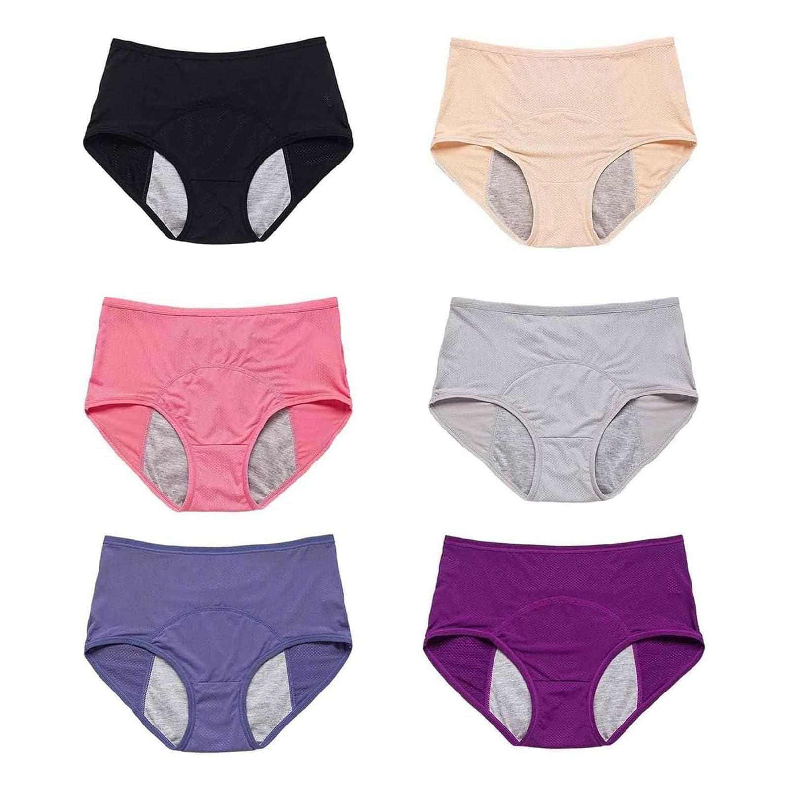 Braguitas A Prueba de Fugas, Bragas Menstruales Absorbentes Incontinencia, Braguitas antifugas Plus Size Comfort, Ropa Interior de Protección de Incontinencia de Mujeres