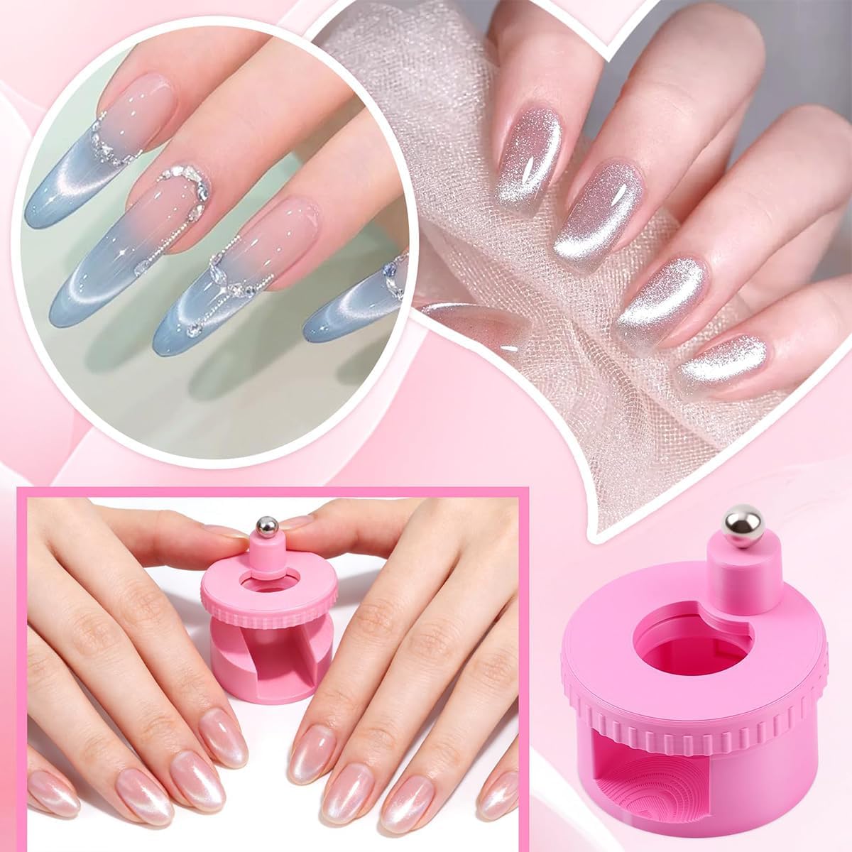 Bluedeal Magnet for Nail Art, Nail Art Magnet, Rotating Magnet