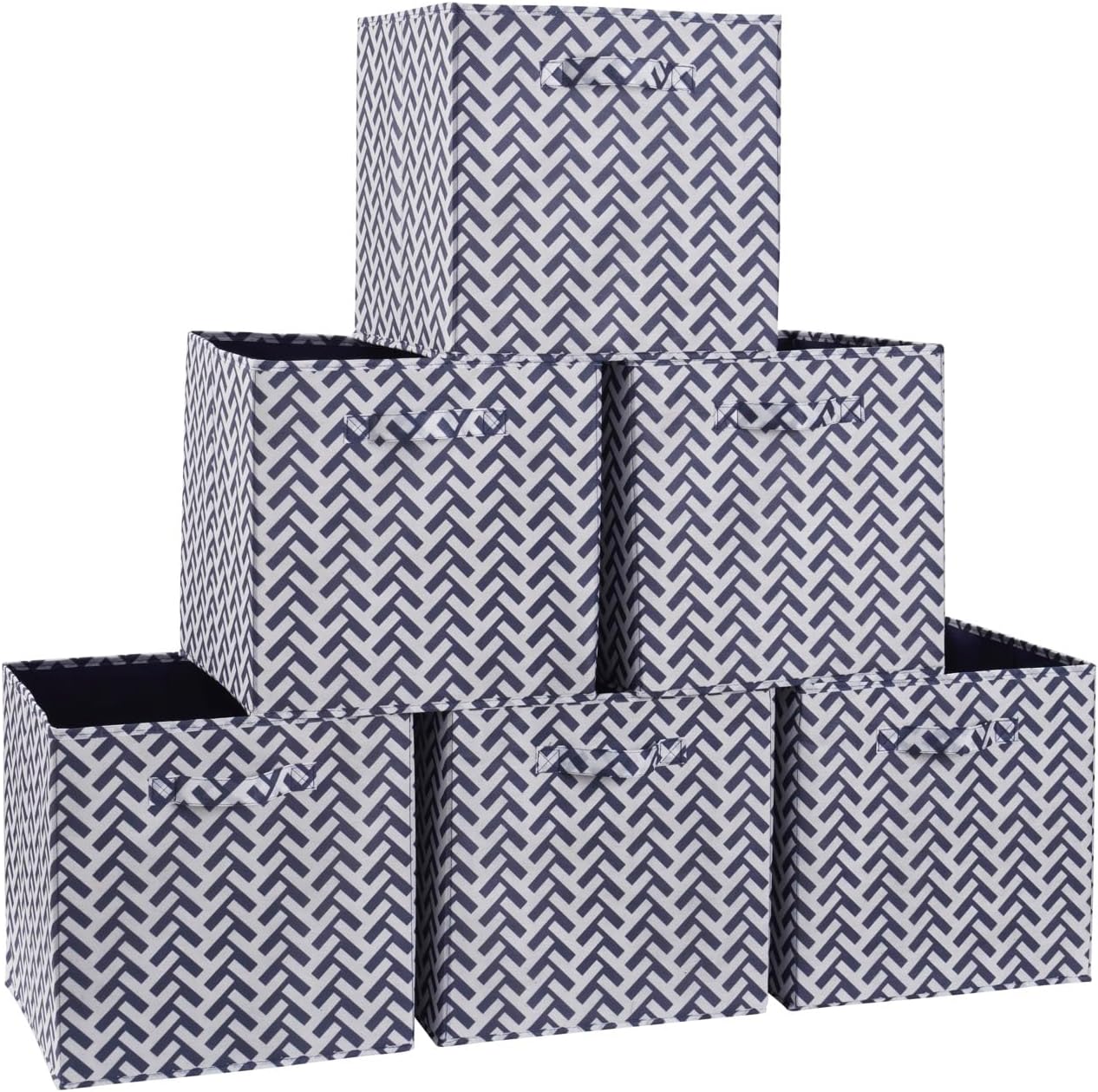Ornavo Home 6 Pack 13 x 13 Inch Kallax Storage Cube Bin