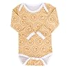Copper Pearl Long Sleeve Bodysuit Baby: Ultra Soft Baby for Newborns, Boys, and Girls - Stylish, Comfortable, Overlap Shoulders, Premium Knit Fabric - 6-12 Months, Vance