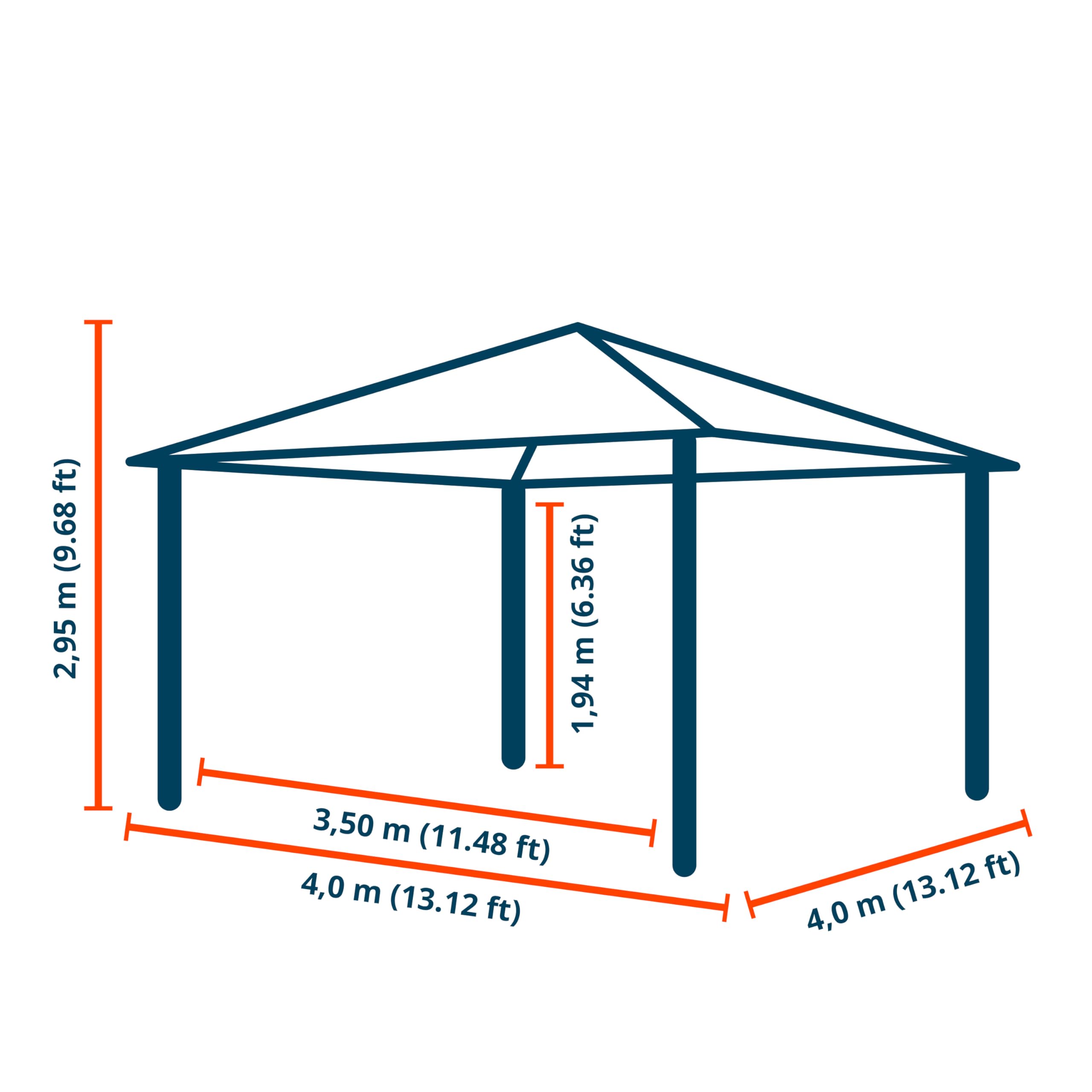 TOOLPORT Gartenpavillon Rendezvous Deluxe