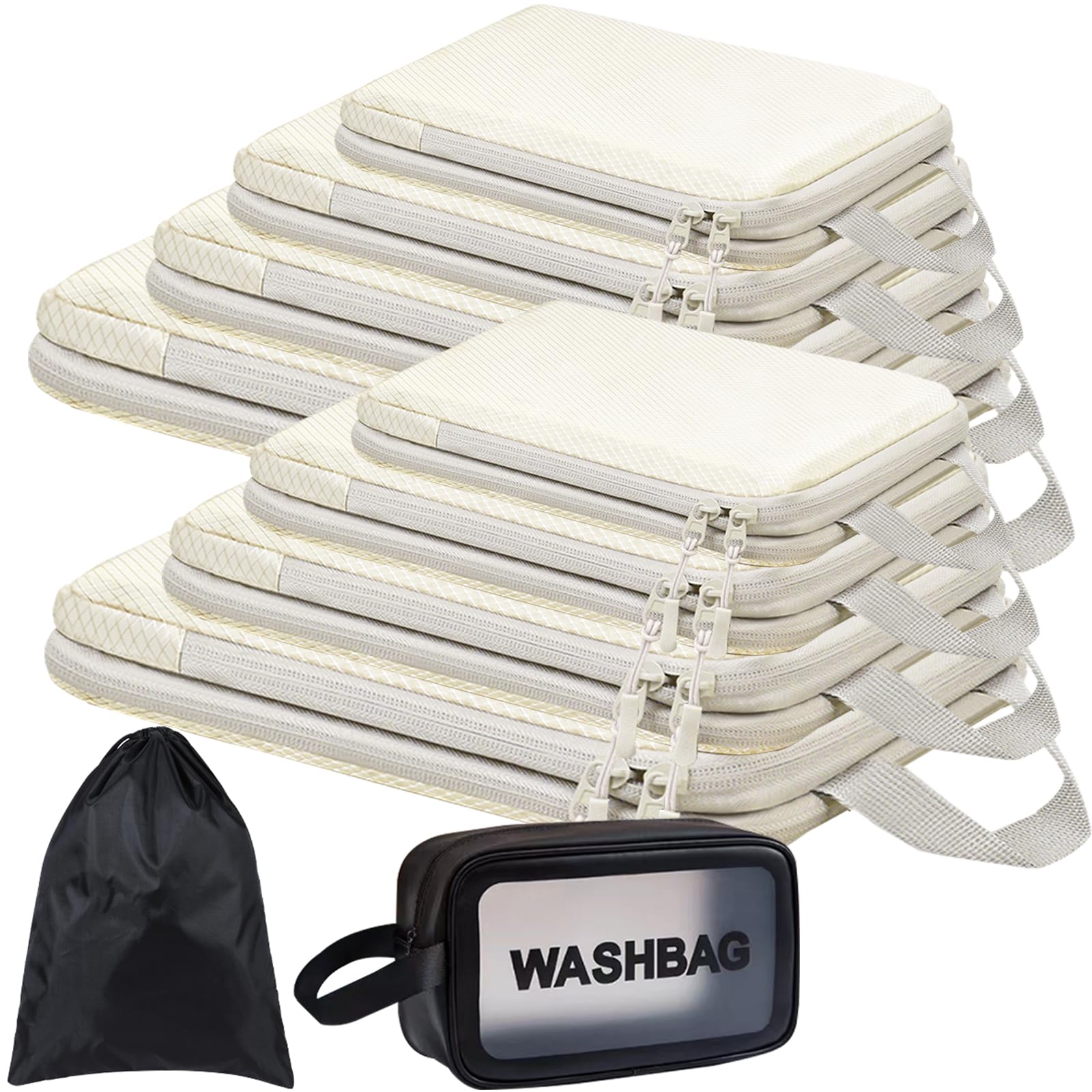 WVLIRODWVLIROD Compression Packing Cubes for Suitcases Packing Cubes Travel Organizer,Travel Essentials Suitcase Organizer Bags Set,Packing Clothes for Carry on Luggage Storage