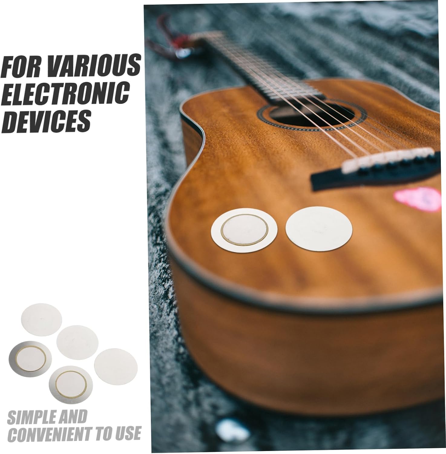 BESTonZON 30pcs Piezo Buzzer Alarm Sounder for Piezo Disc Trigger Buzzer Sensor Guitar Pickup