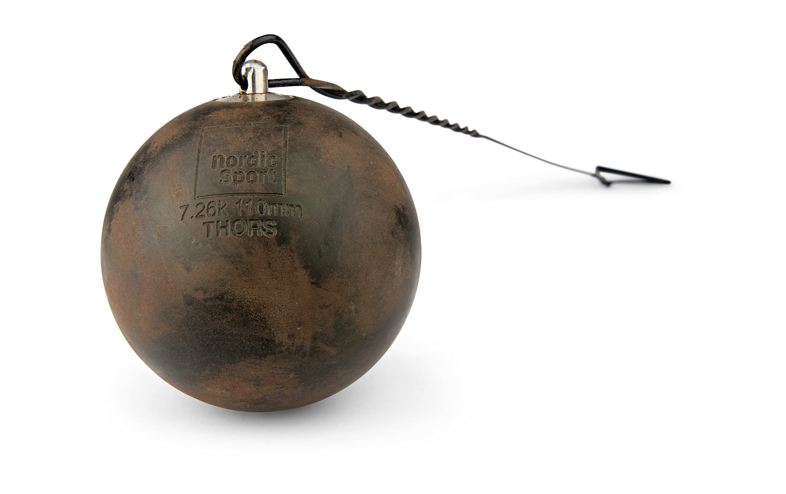 HAEST Nordic Thors Hammer - Wettkampf Hammer 7,26 kg - 110 mm Durchmesser - Ausgefallene Optik -Wurfhammer aus Schweden