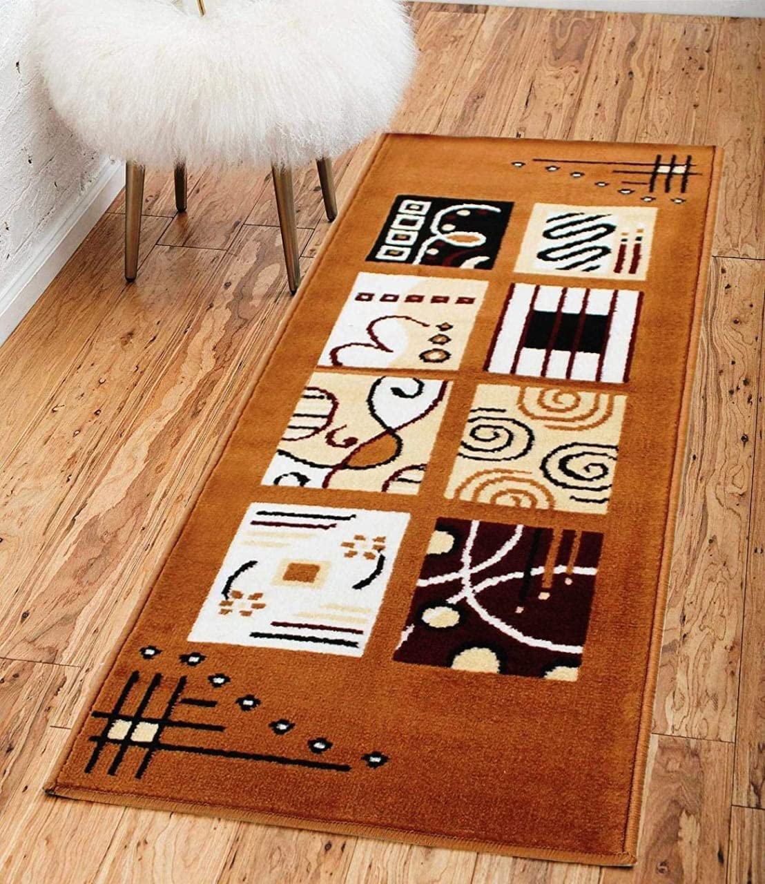Super Carpets Runners with 5 to 6 MM Thickness Rugs (SUPERRUNCAT8, Size 1.5 x 5 FT, Acrylic, Golden Yellow, (Pack of 2) (B09S3WSD99) Amazon Price History, Amazon Price Tracker