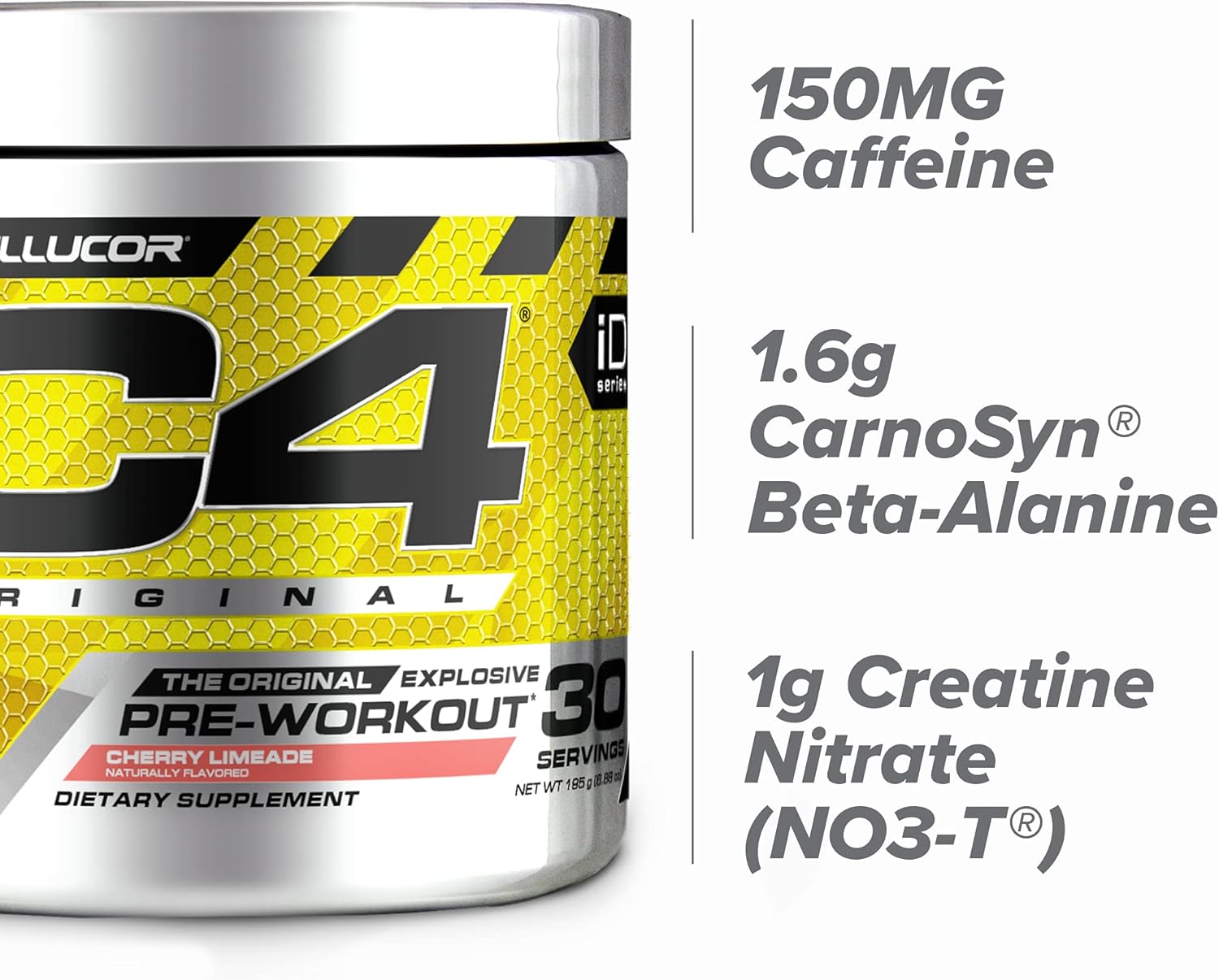 C4 Original Pre Workout Powder Cherry Limeade | Vitamin C for Immune Support | Sugar Free Preworkout Energy for Men & Women | 150mg Caffeine + Beta Alanine + Creatine | 30 Servings : Health & Household