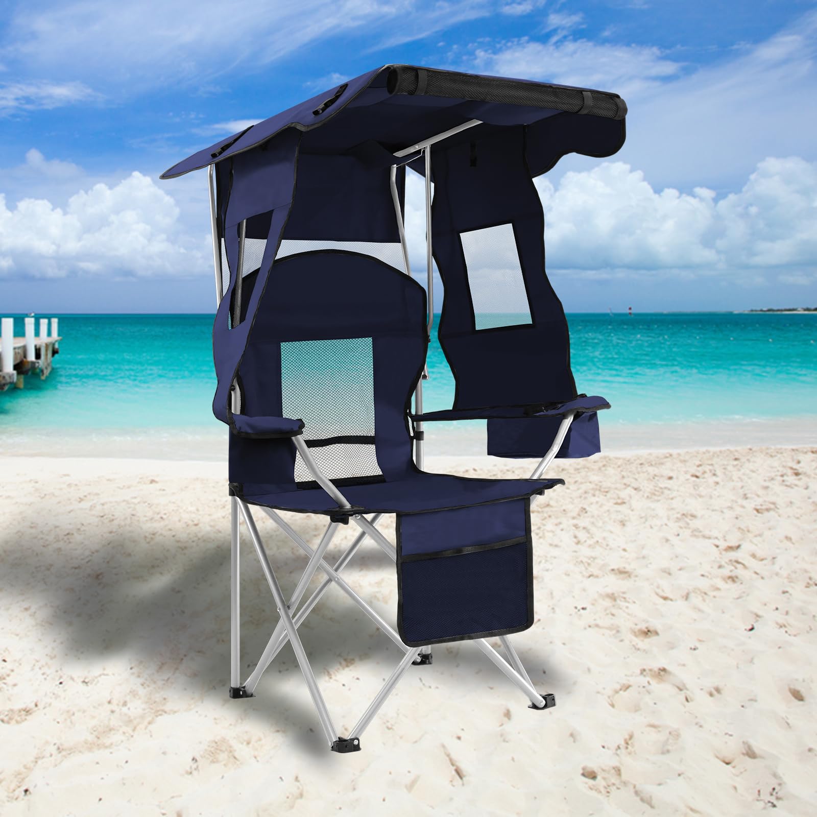 Chaise Randonnée Légère Chaise Camping Pliante 200kg - Légère Avec Sac Transport - Design Feuilles Rétro Mobilier Pliant Léger