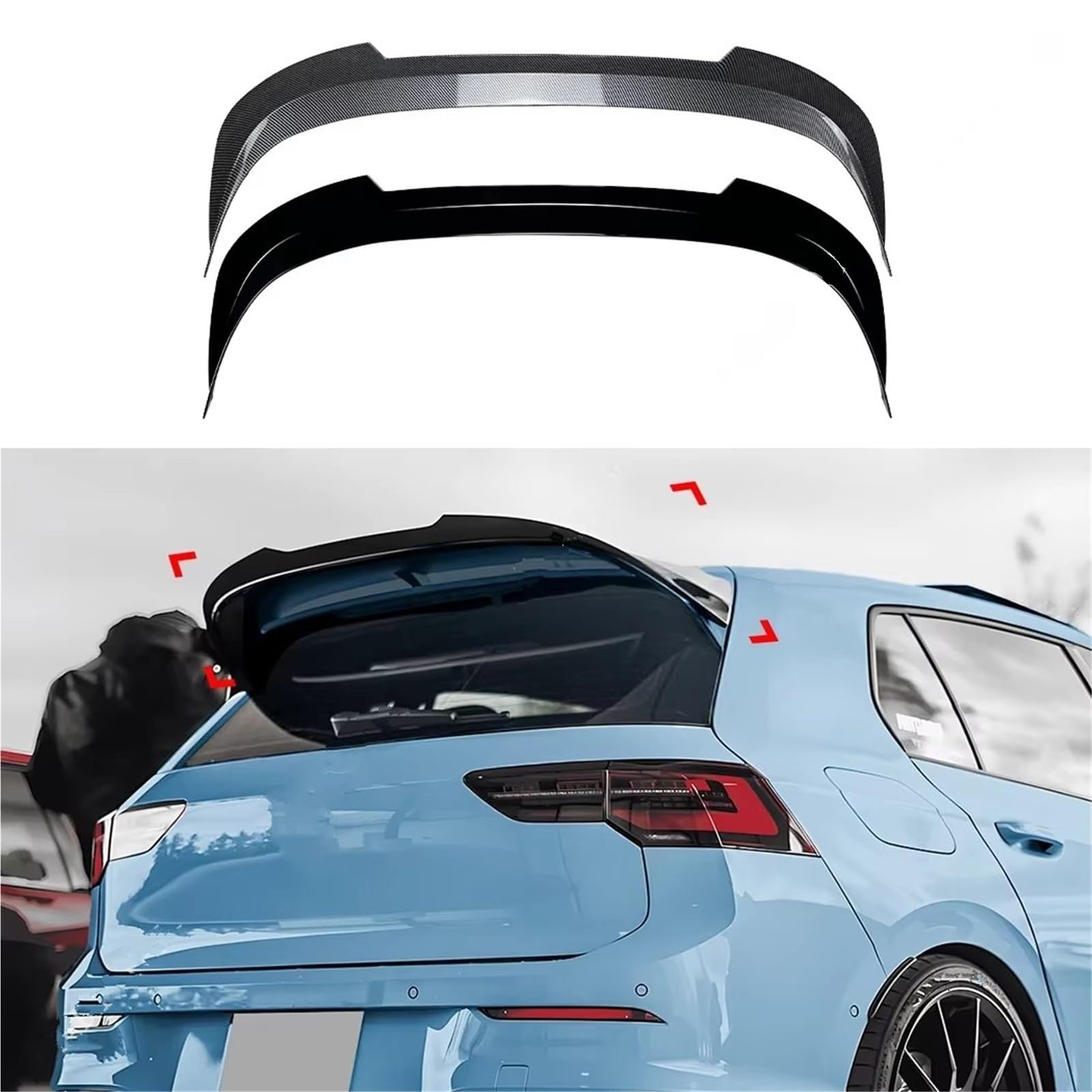 Schwanz Spoiler Flügel Für VW Für Golf MK8 R Wing