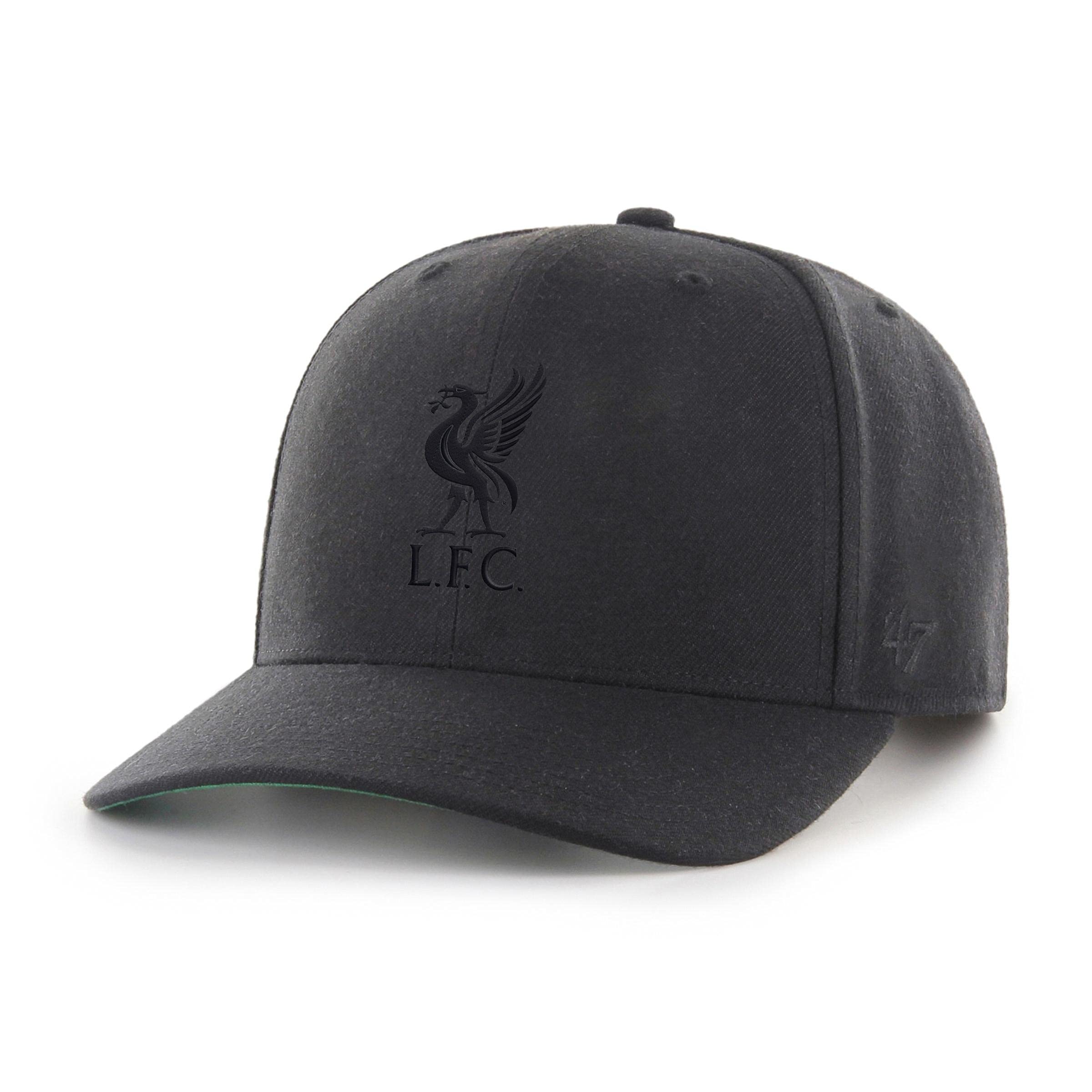 Men's Black 47 Brand Low Profile Snapback Cap - Cold Zone Fc Liverpool