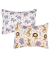 Vista 16 de ALVABABY Paquete de 2 fundas de almohada de algodón orgánico para niños pequeños, fundas de almohada para niños de 13 x 18 pulgadas o 12 x 16