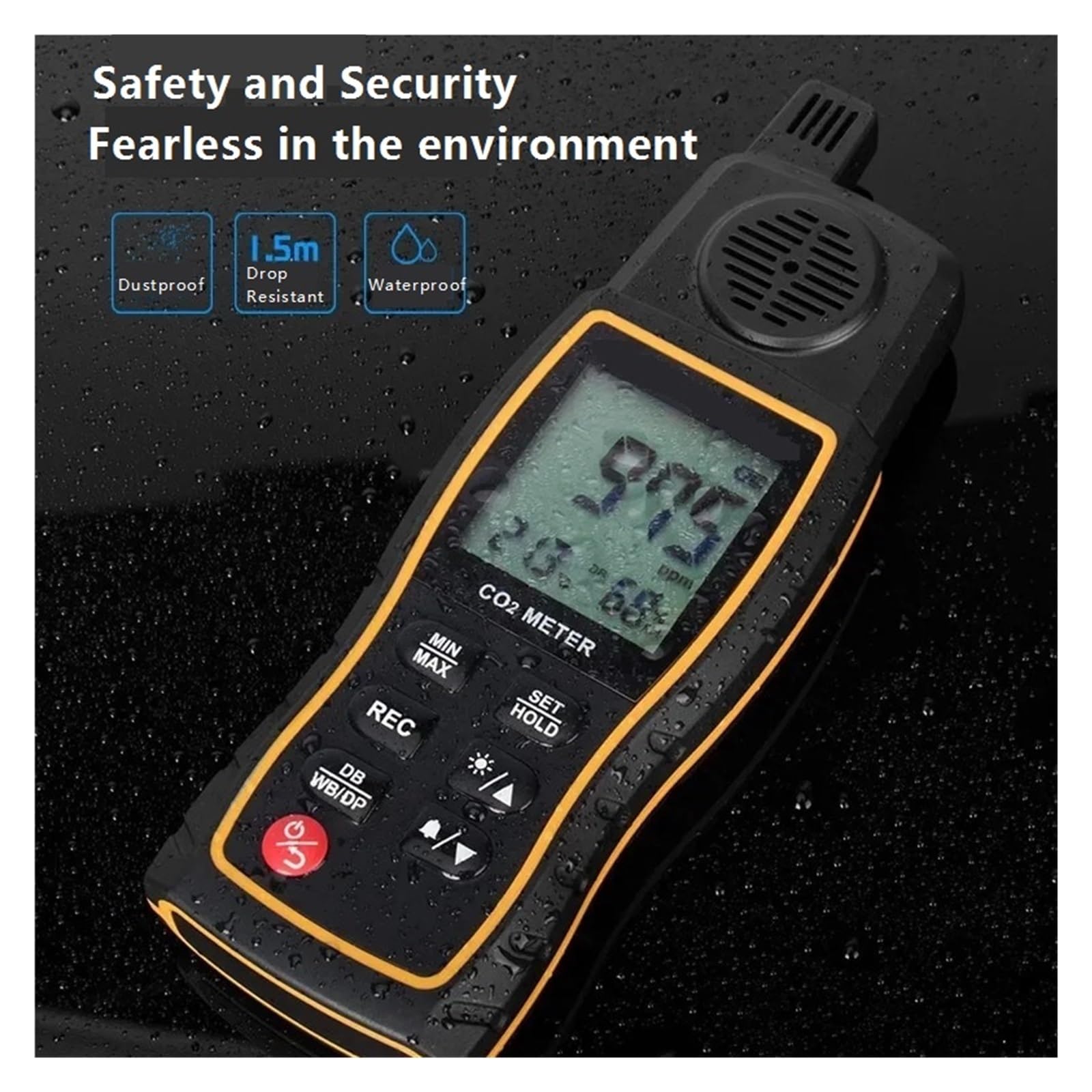 SW-723 Detektor Ręczny 0-9999PPM Przemysłowy/domowy 3w1 Tester Termohigrometr Dokładne Pomiary