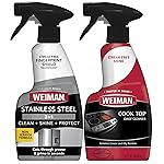 Weiman Stainless Steel Cleaner & Cooktop Daily Cleaner - 12 Ounce - Kitchen Appliance Cleaner Kit