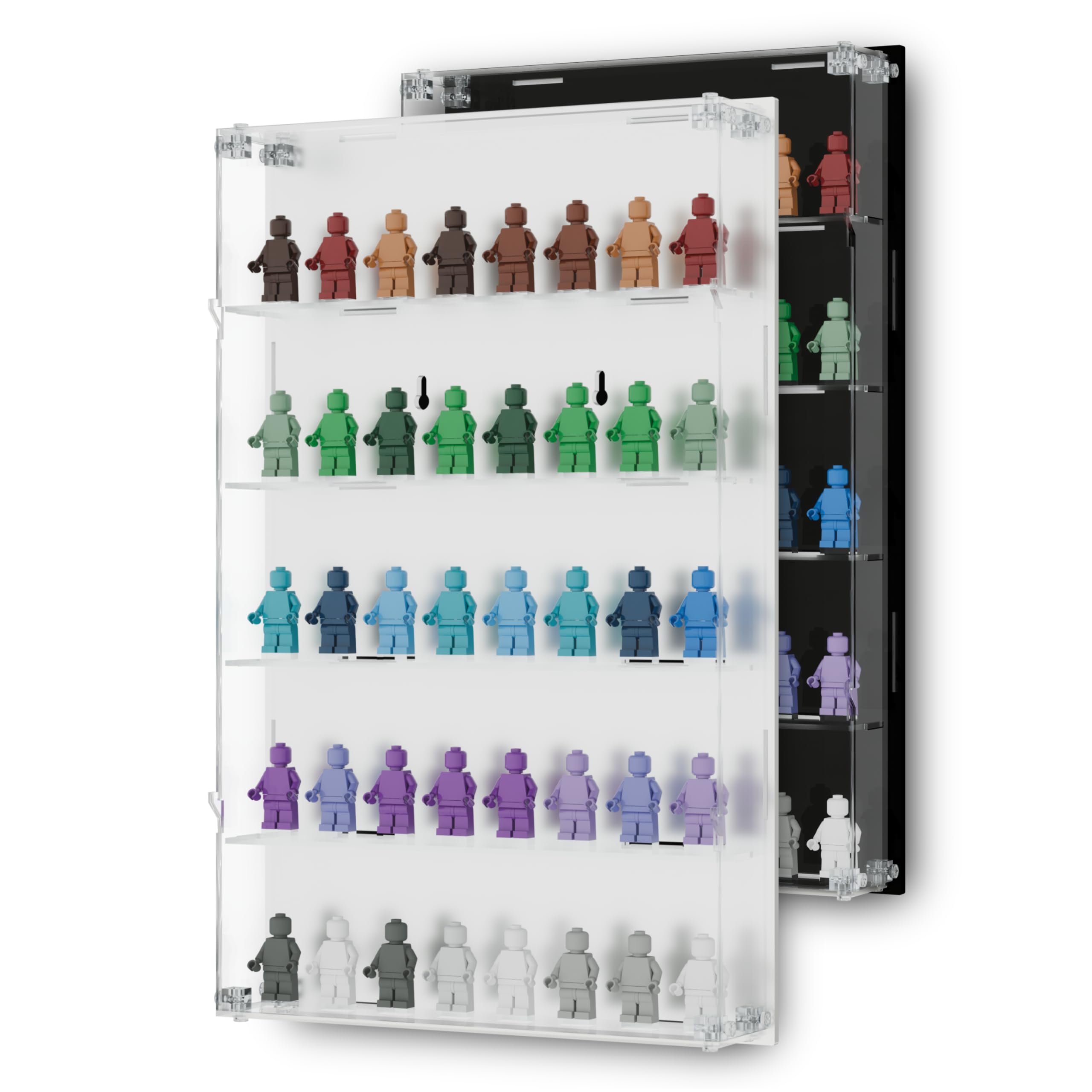 Amazon.co.jp: ミニフィギュアディスプレイケース - 40個のフィギュア